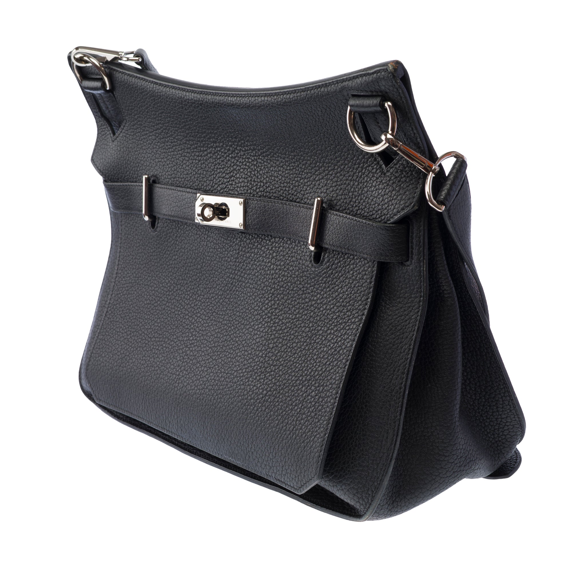 Sac HERMES Jypsiere en Cuir Noir - 103877