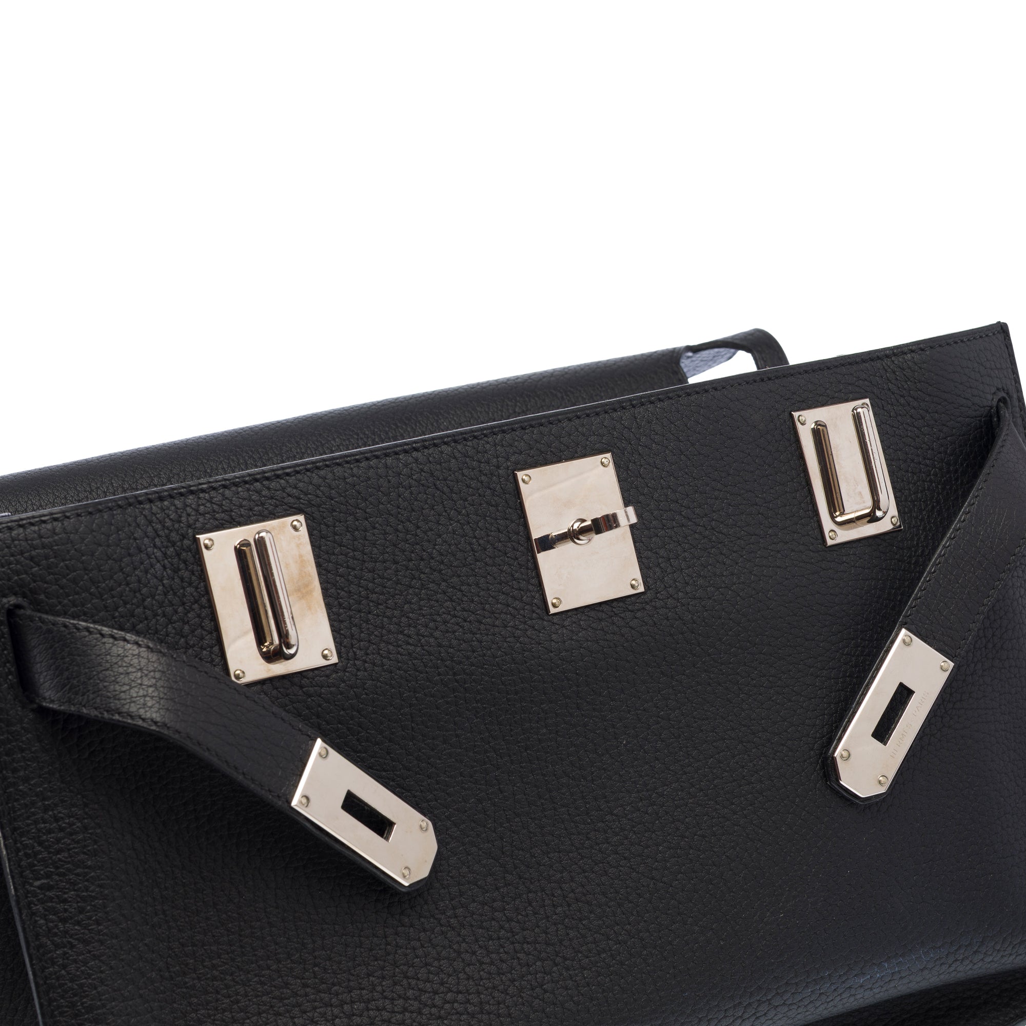 Sac HERMES Jypsiere en Cuir Noir - 103877