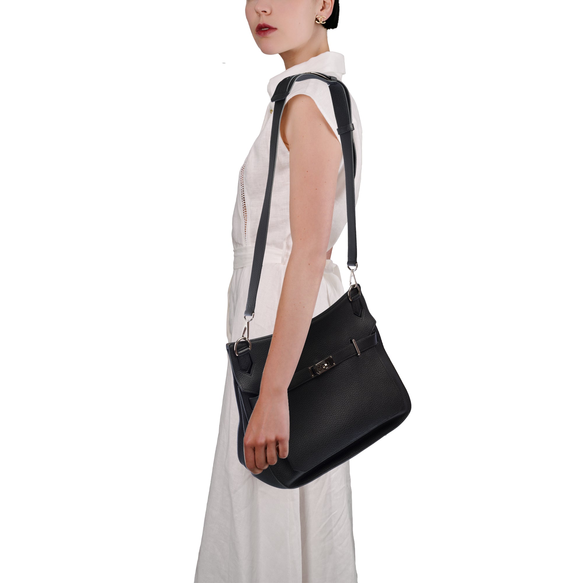 Sac HERMES Jypsiere en Cuir Noir - 103877