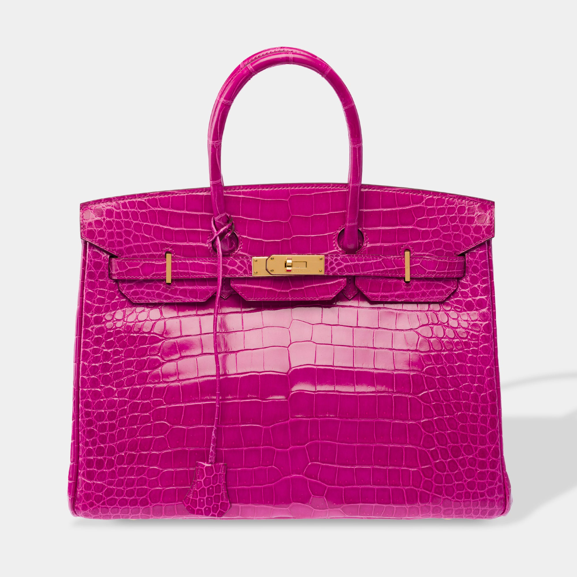 Sac HERMES Birkin 35 en Cuirs exotiques Rose - 103878