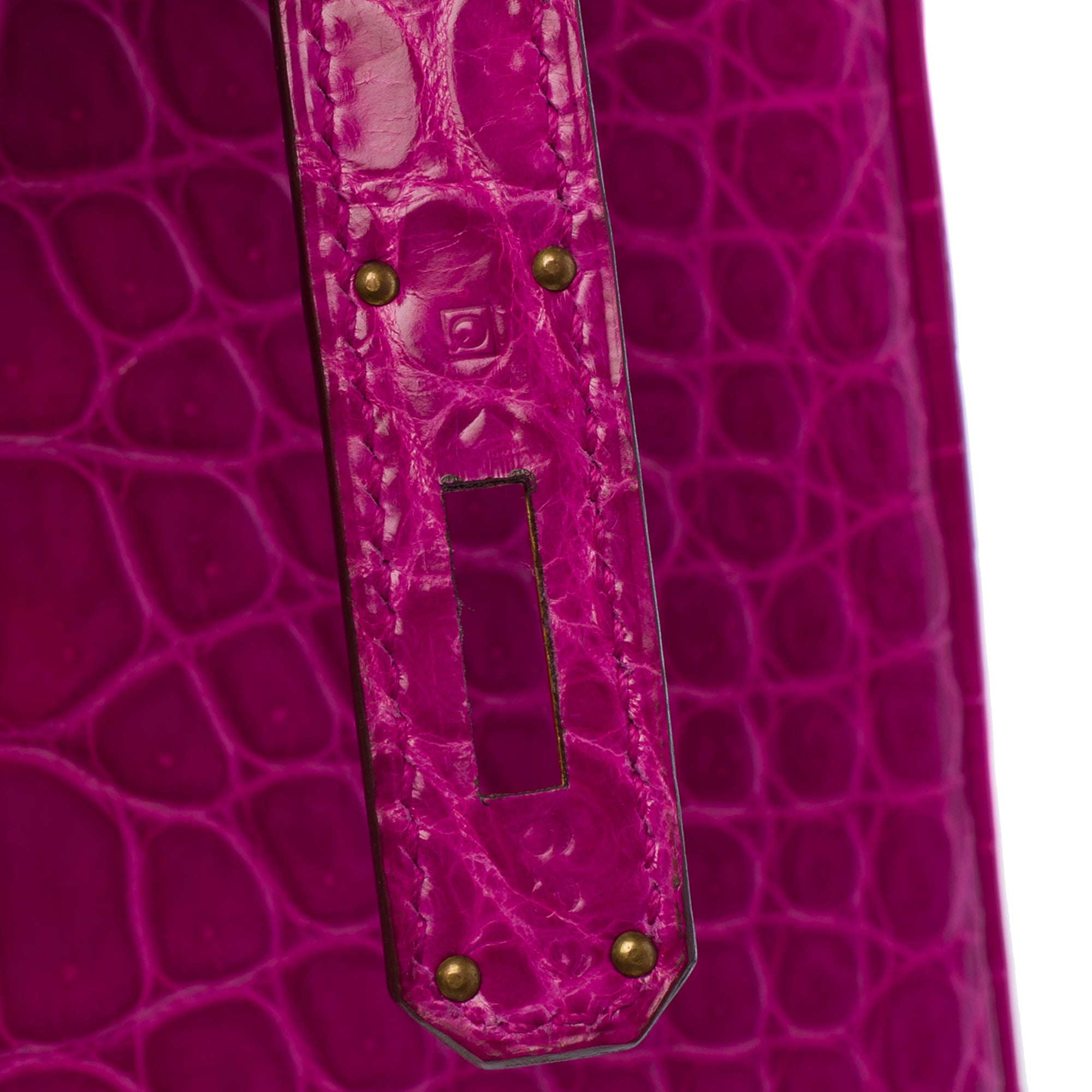 Sac HERMES Birkin 35 en Cuirs exotiques Rose - 103878