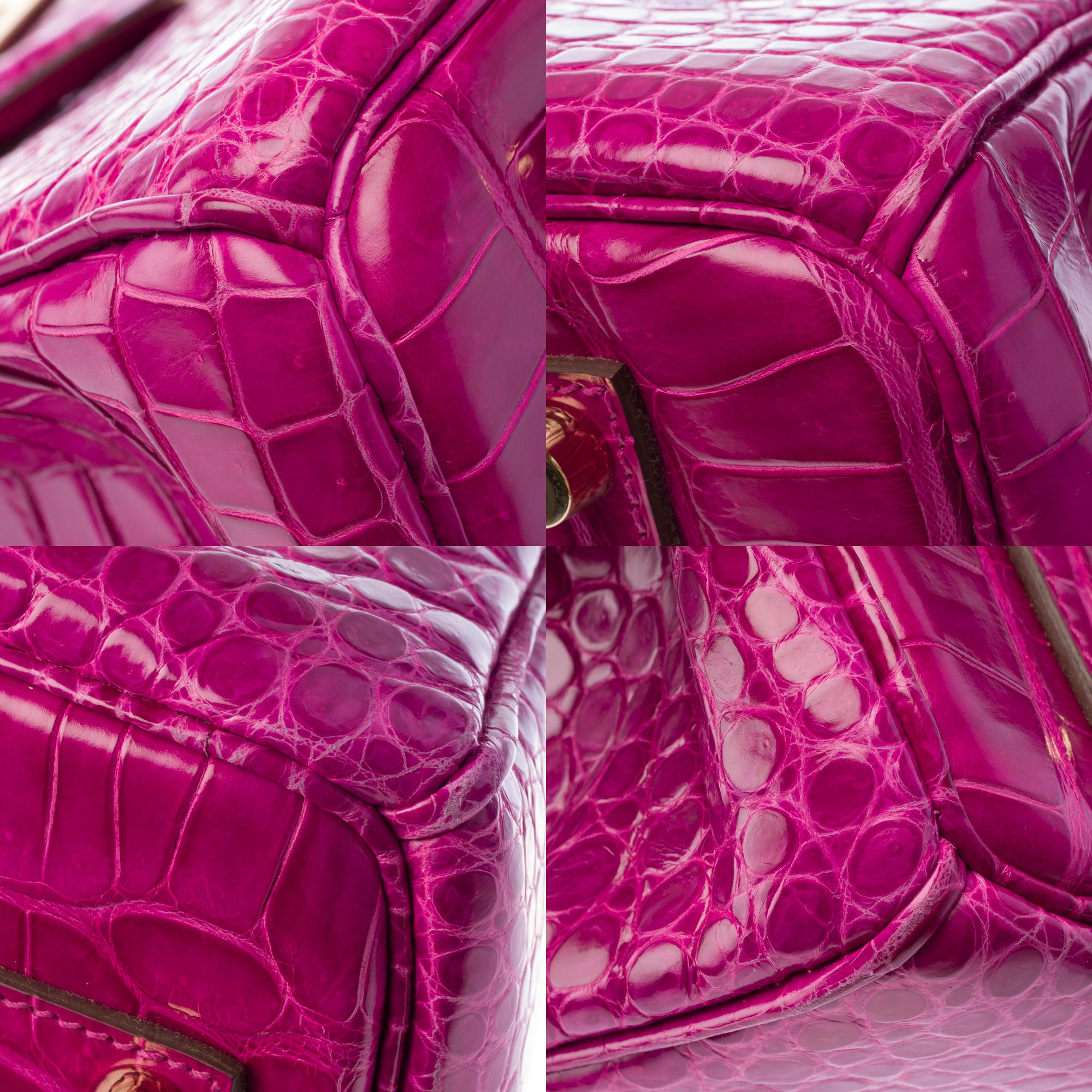 Sac HERMES Birkin 35 en Cuirs exotiques Rose - 103878