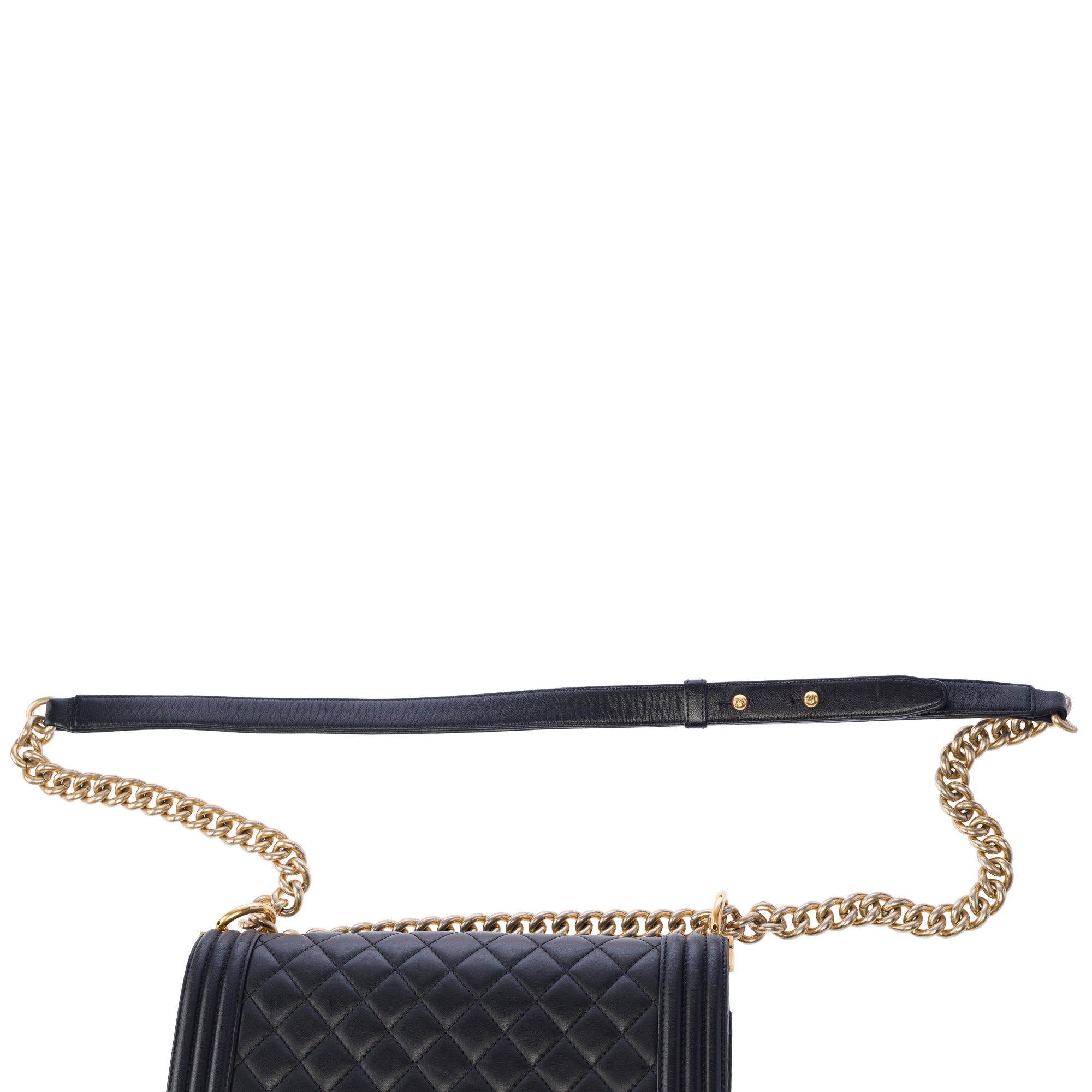 Sac CHANEL Boy en Cuir Noir - 103882