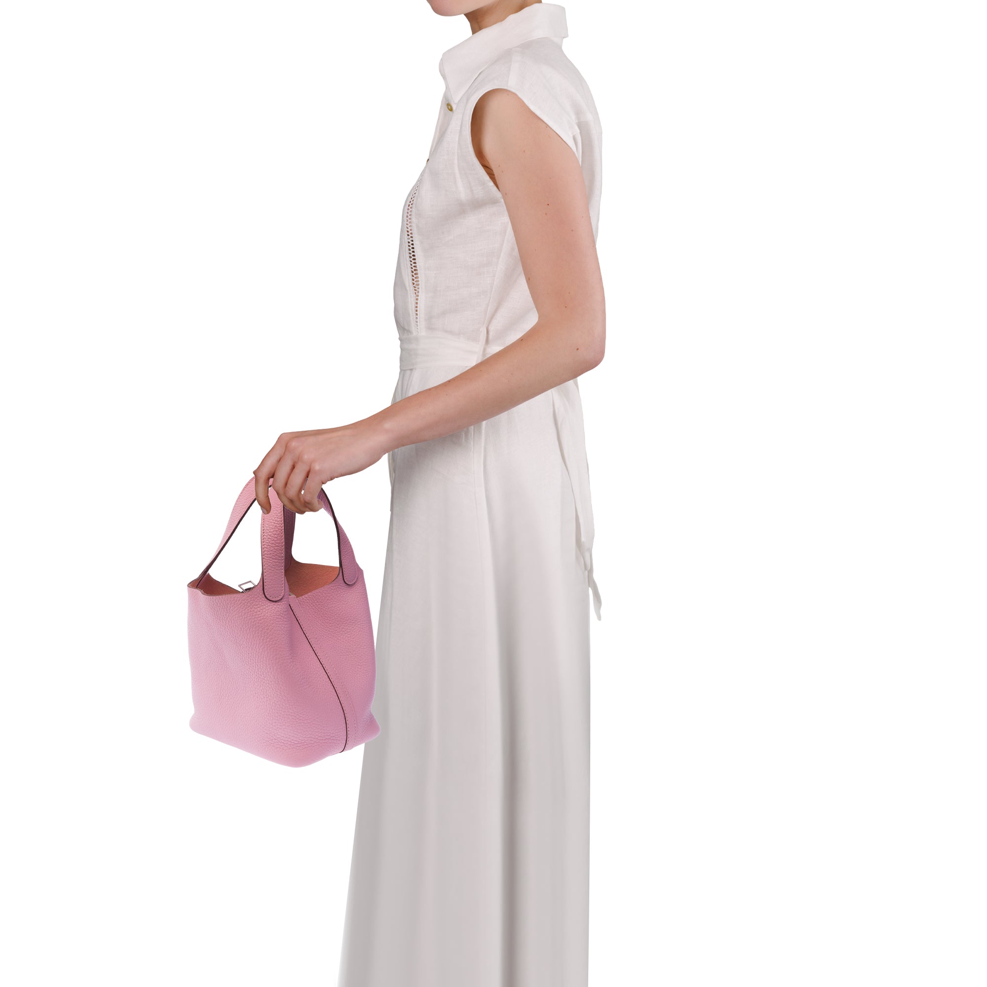 Sac HERMES Picotin en Cuir Rose - 103884