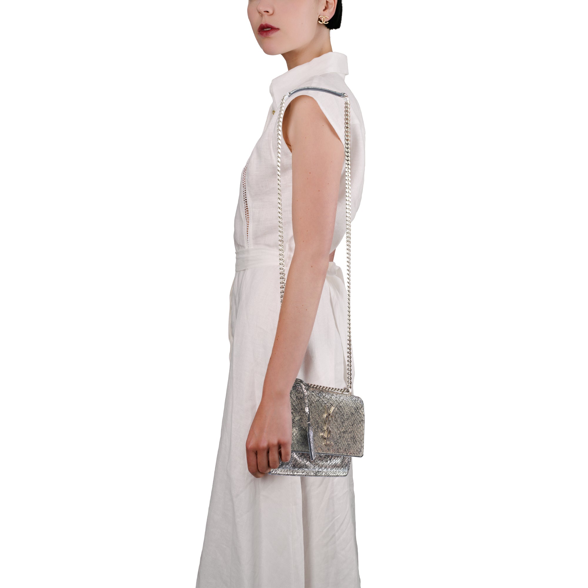 Sac YVES SAINT LAURENT en Cuir Argent - 103885