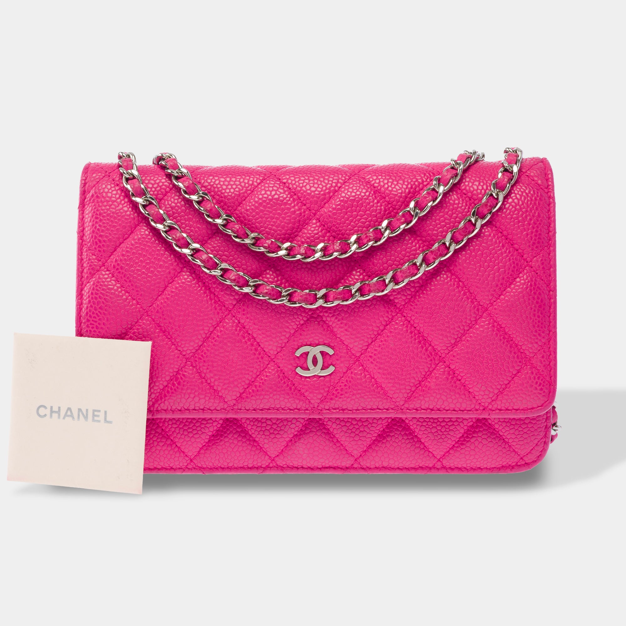 Sac CHANEL Wallet on Chain en Cuir Rose - 103887