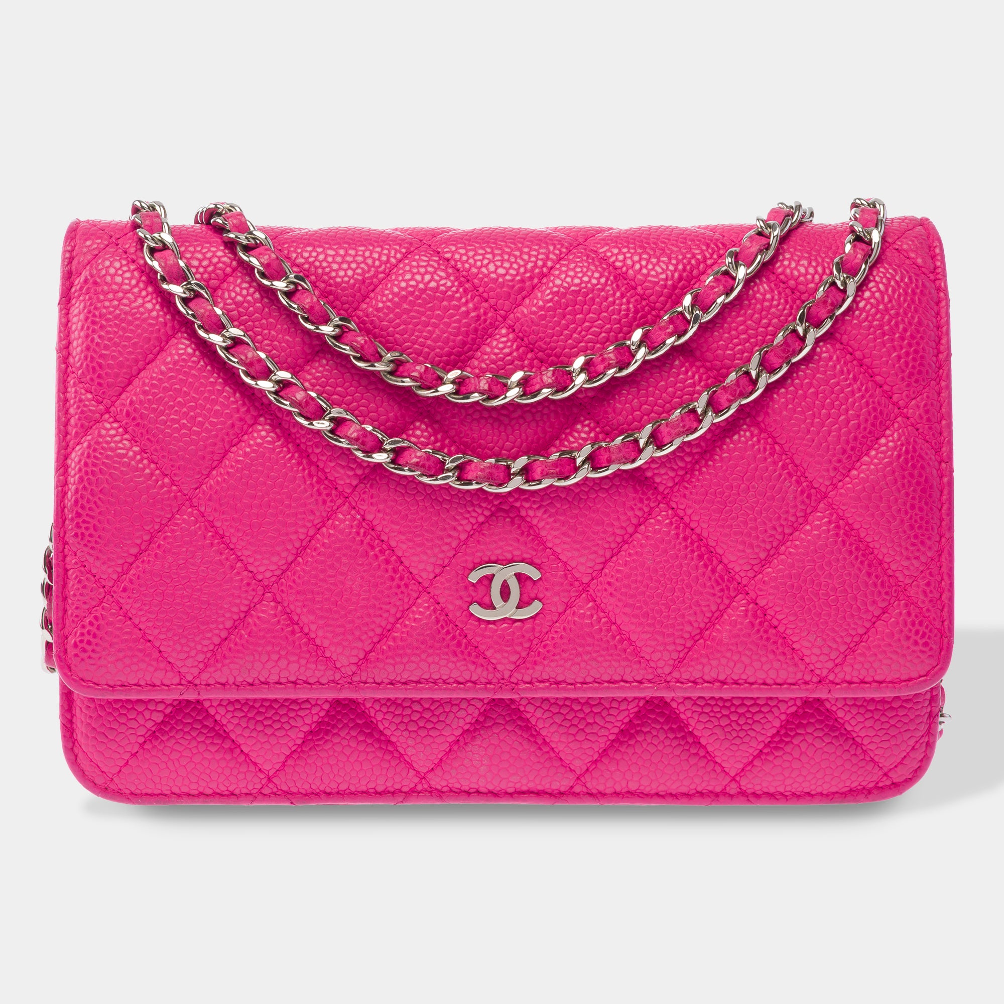 Sac CHANEL Wallet on Chain en Cuir Rose - 103887