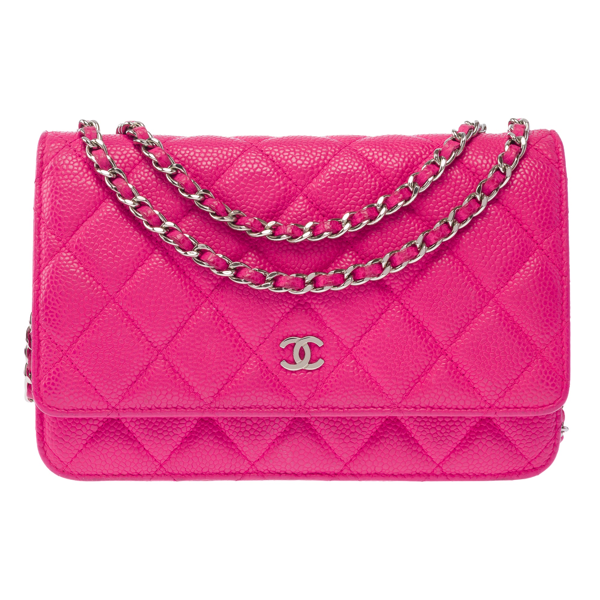 Sac CHANEL Wallet on Chain en Cuir Rose - 103887