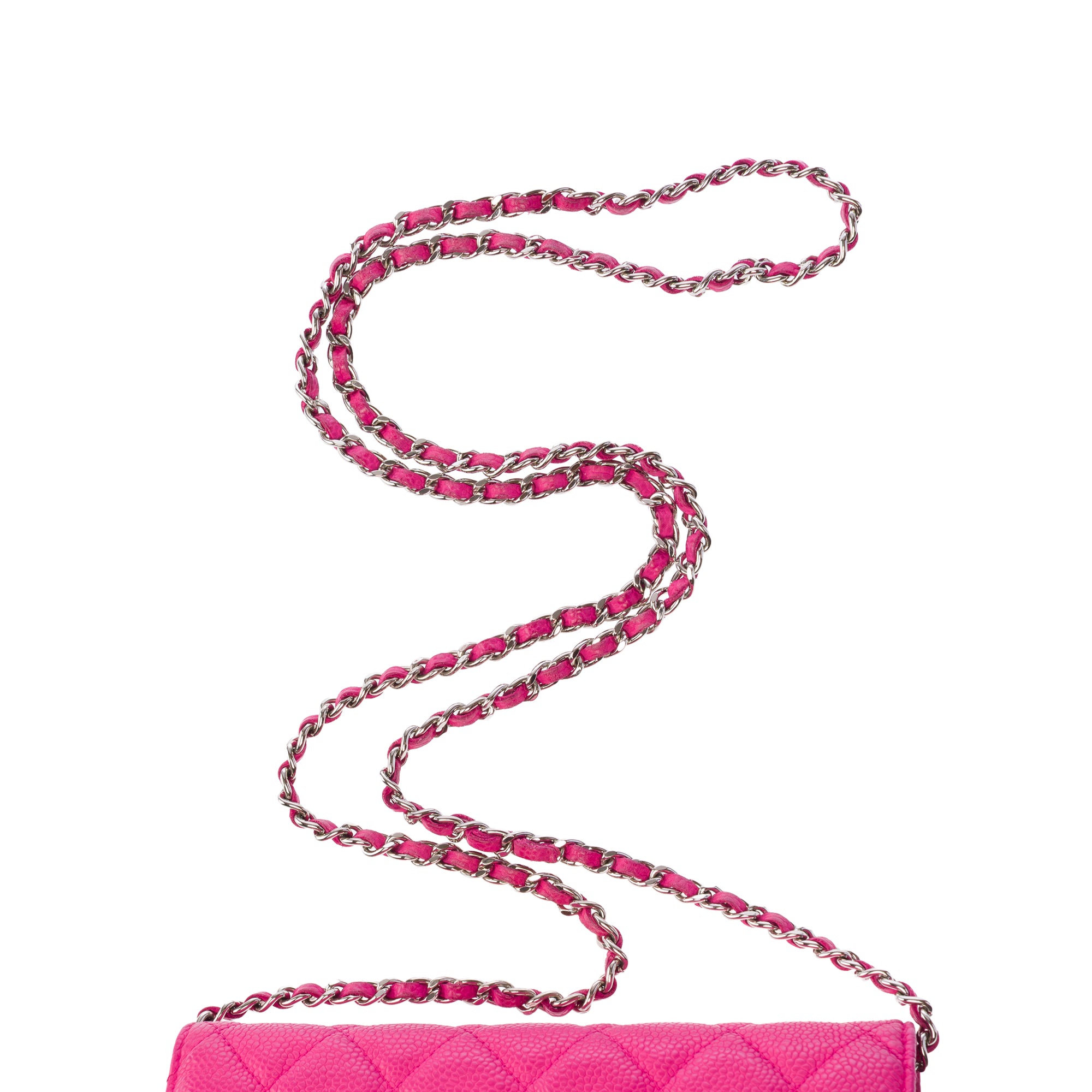 Sac CHANEL Wallet on Chain en Cuir Rose - 103887