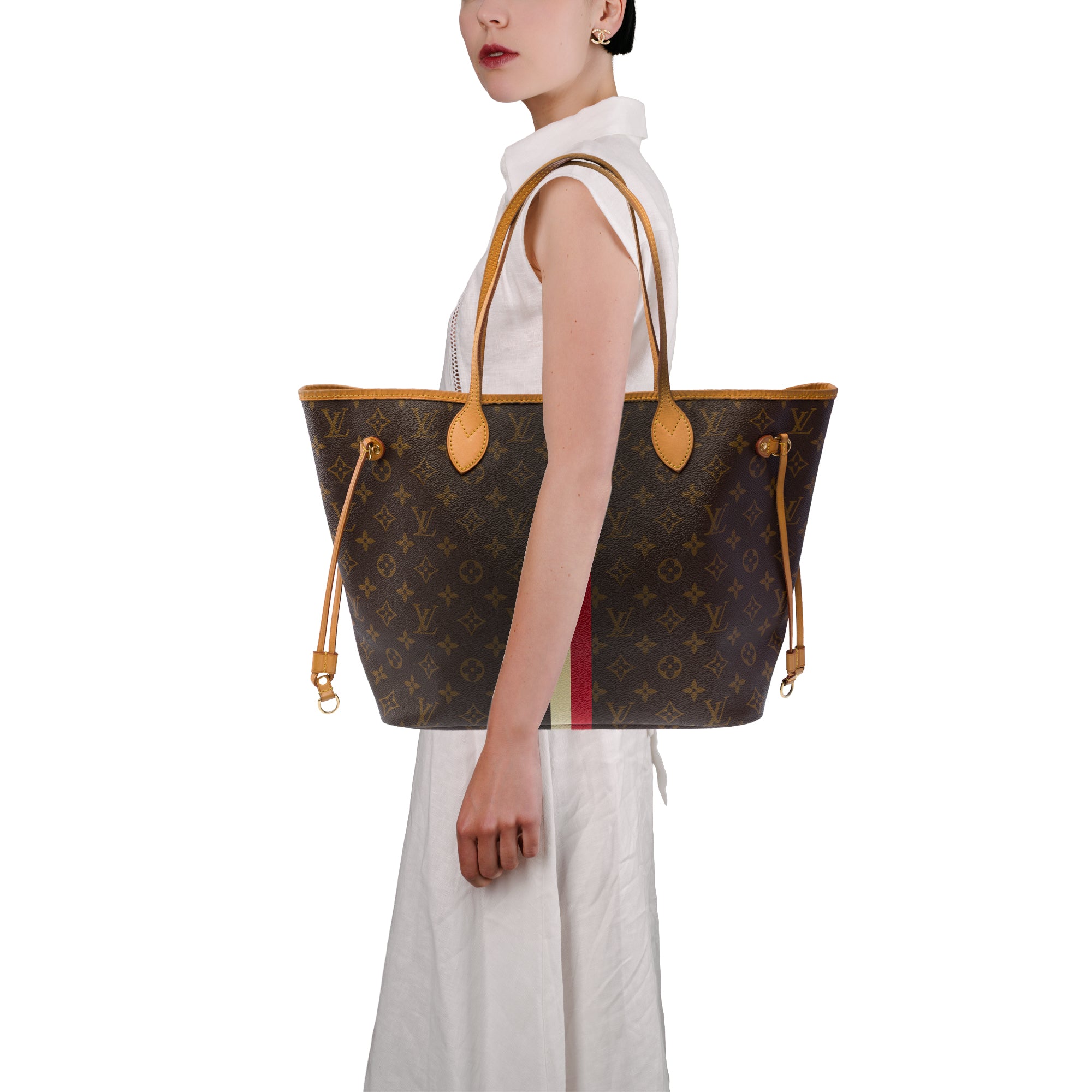 Sac LOUIS VUITTON Neverfull en Toile Marron - 103888