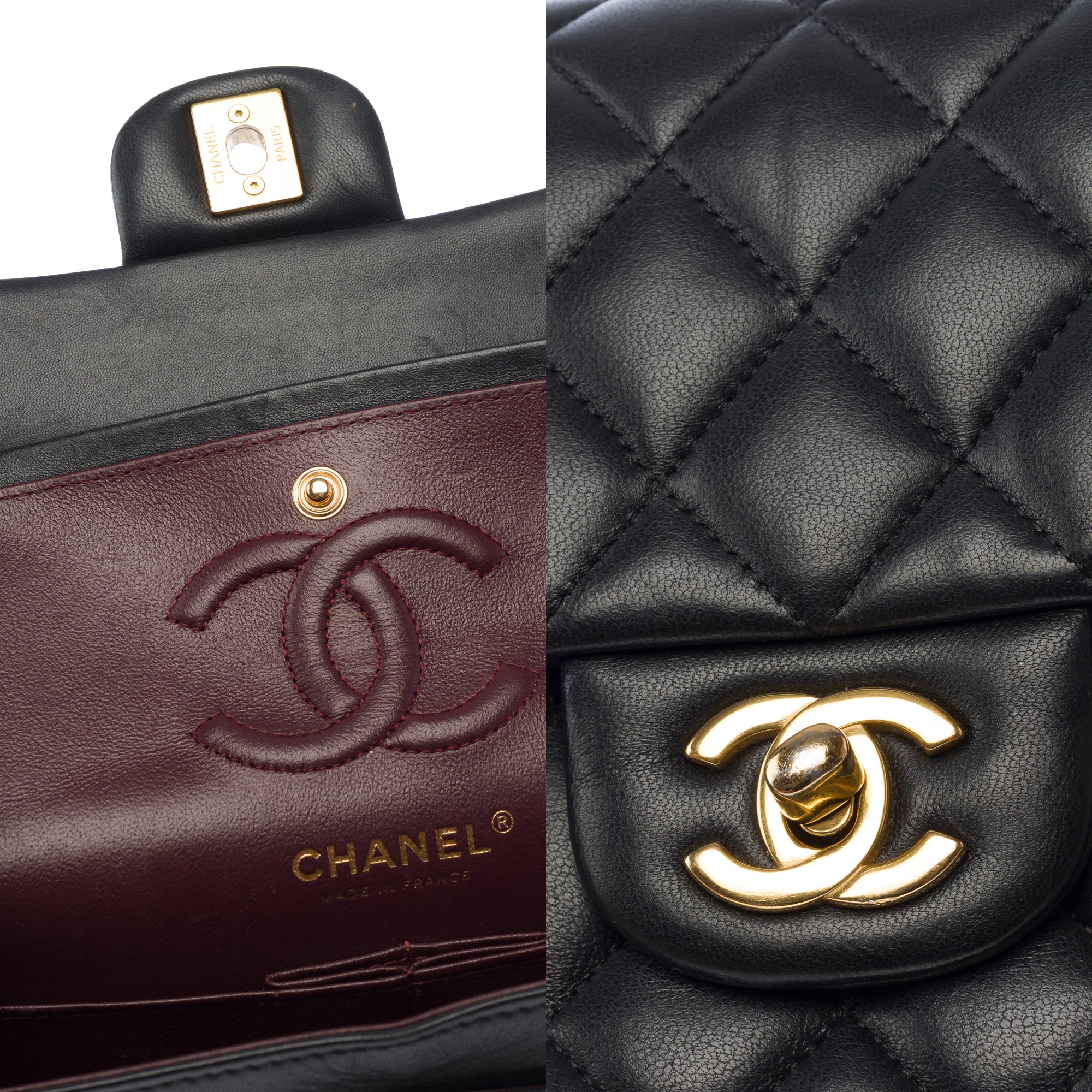 Sac CHANEL Timeless/Classique en Cuir Noir - 103890