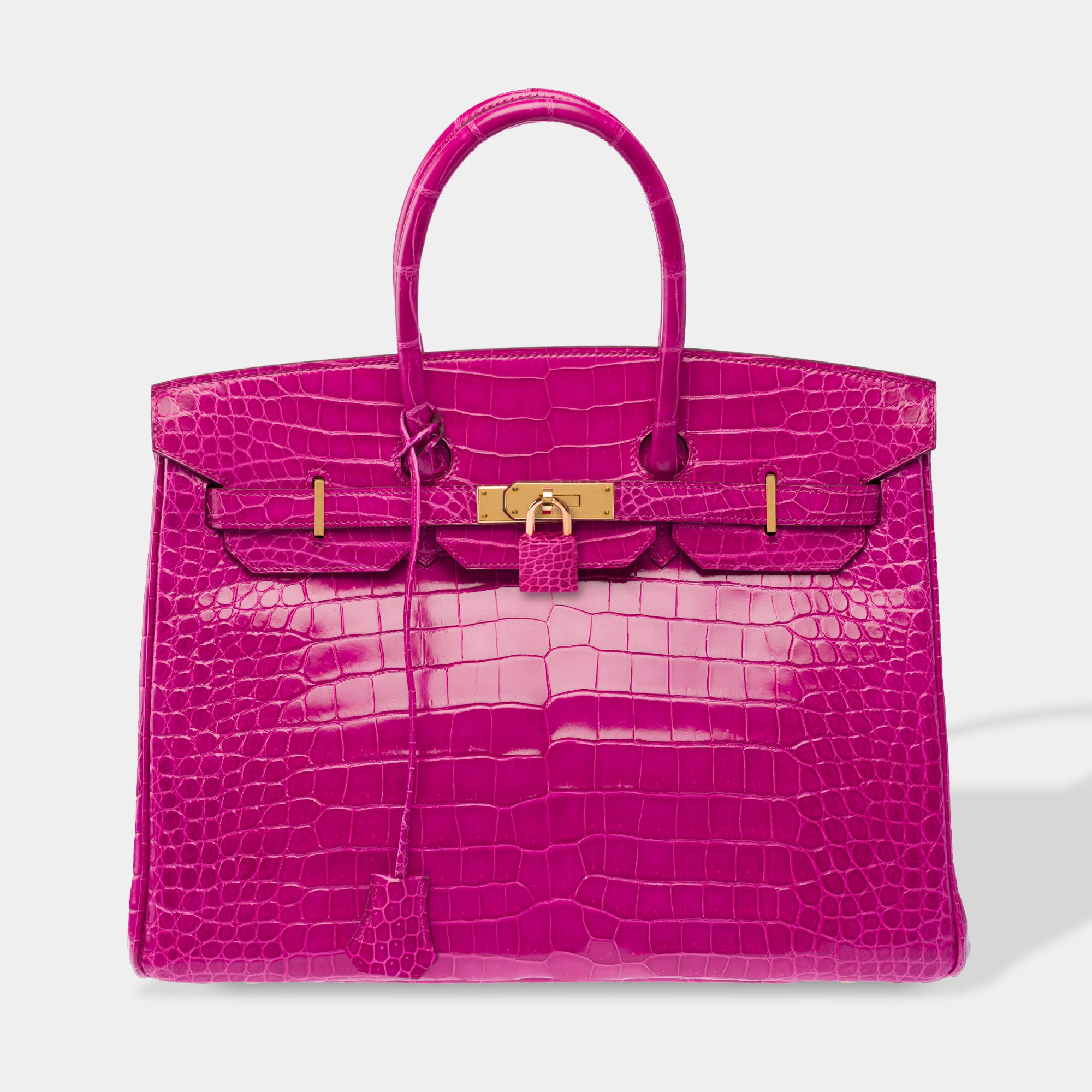 Sac HERMES Birkin 35 en Cuirs exotiques Rose - 103878