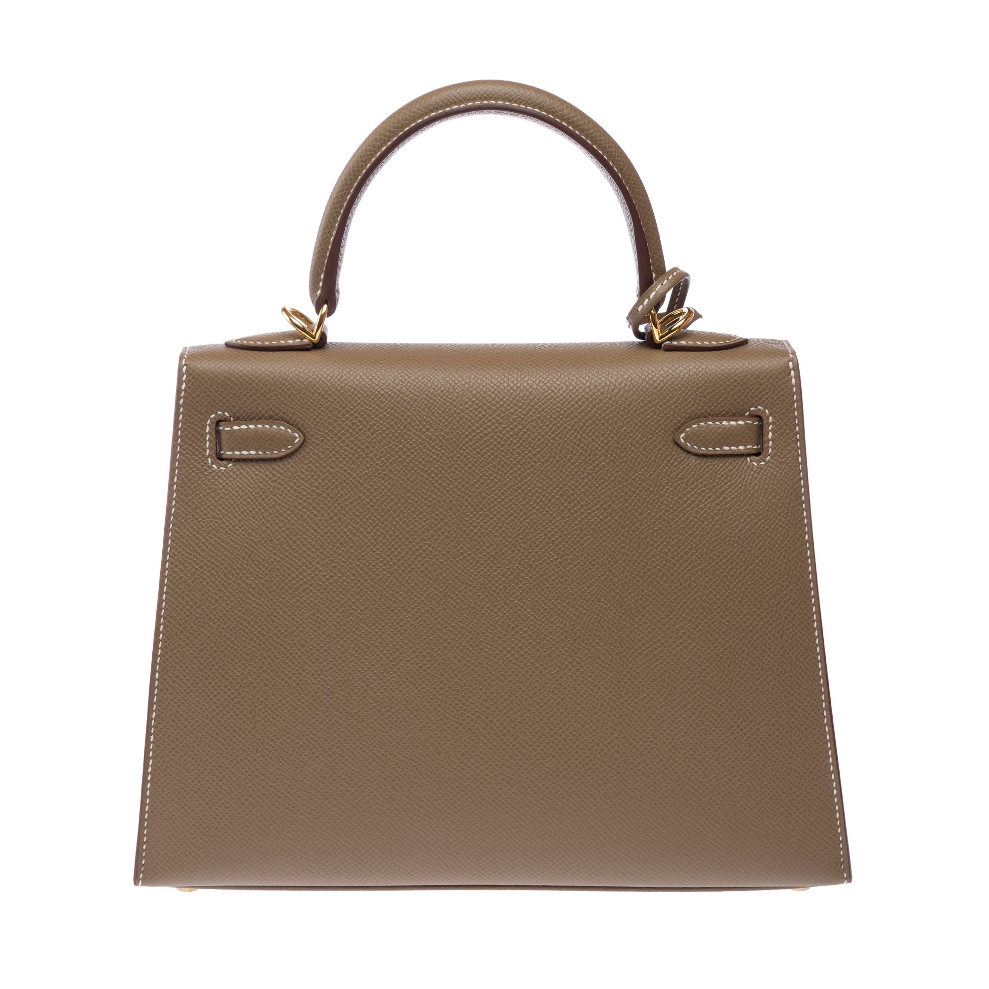 Sac HERMES Kelly 25 en Cuir Étoupe - 103913
