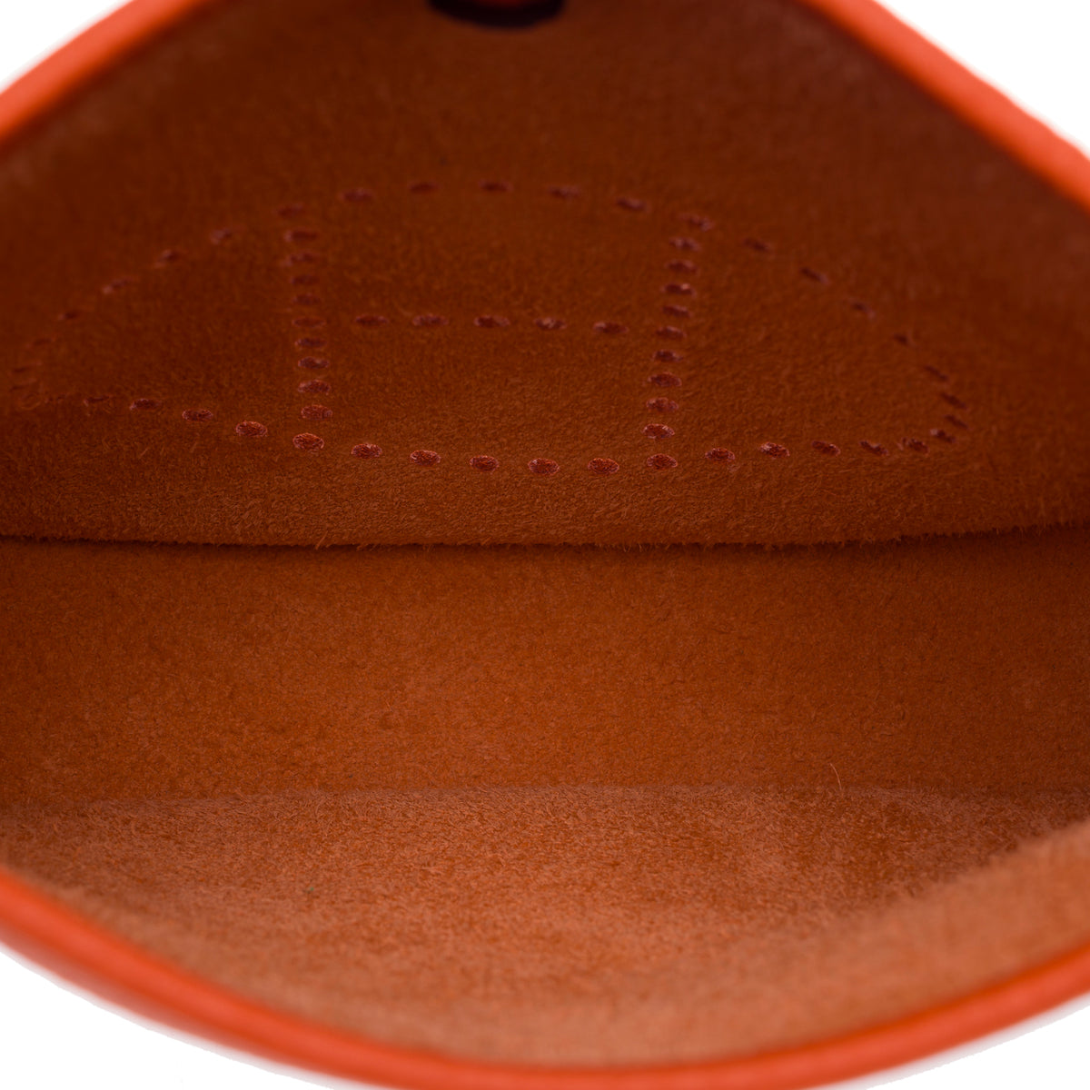 Sac HERMES Mini Evelyne en Cuir Orange - 103912