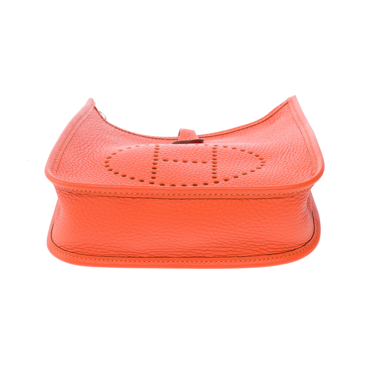 Sac HERMES Mini Evelyne en Cuir Orange - 103912