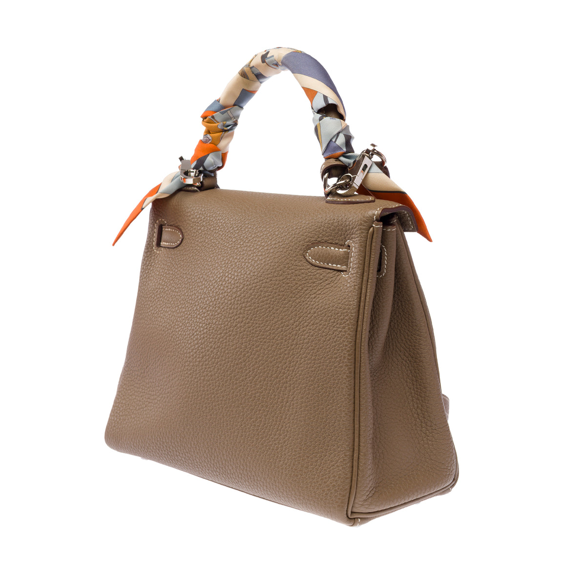 Sac HERMES Kelly 25 en Cuir Étoupe - 103914