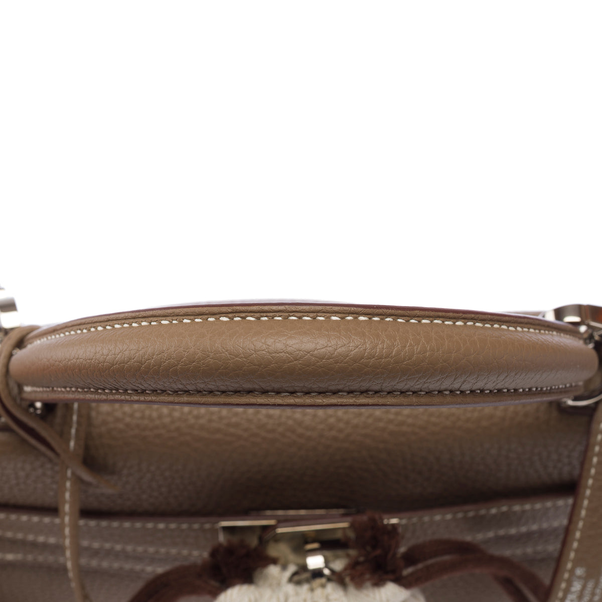 Sac HERMES Kelly 25 en Cuir Étoupe - 103914