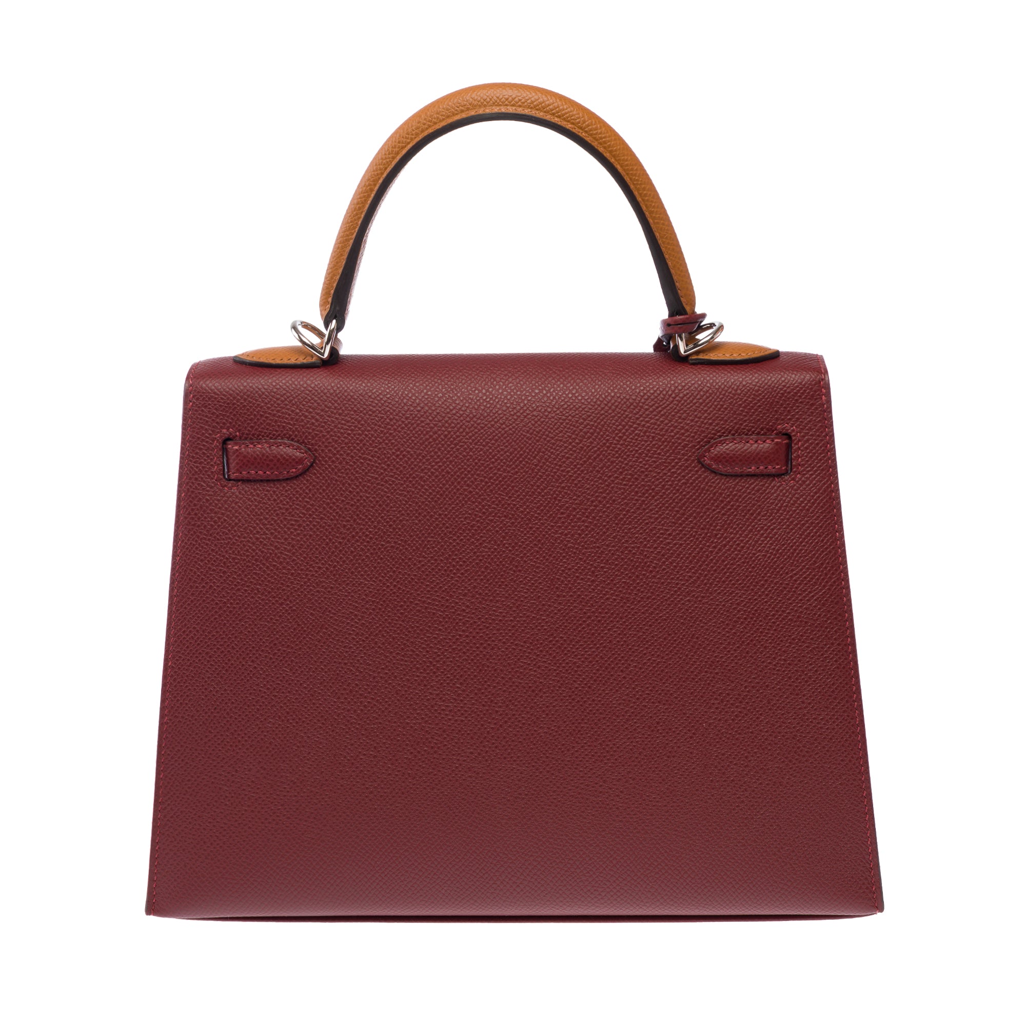 Sac HERMES Kelly 25 en Cuir Rouge - 103897