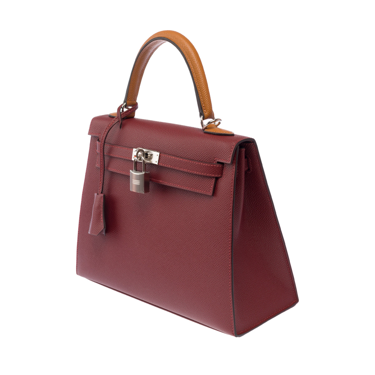Sac HERMES Kelly 25 en Cuir Rouge - 103897