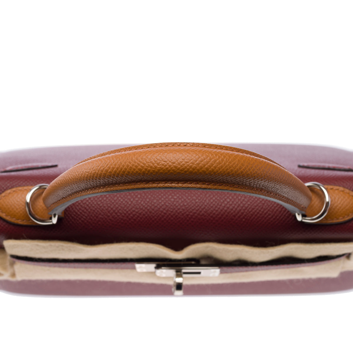 Sac HERMES Kelly 25 en Cuir Rouge - 103897