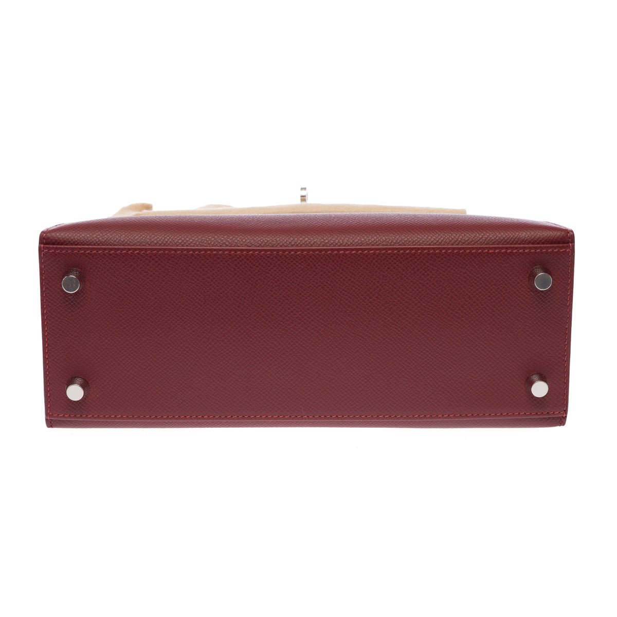 Sac HERMES Kelly 25 en Cuir Rouge - 103897