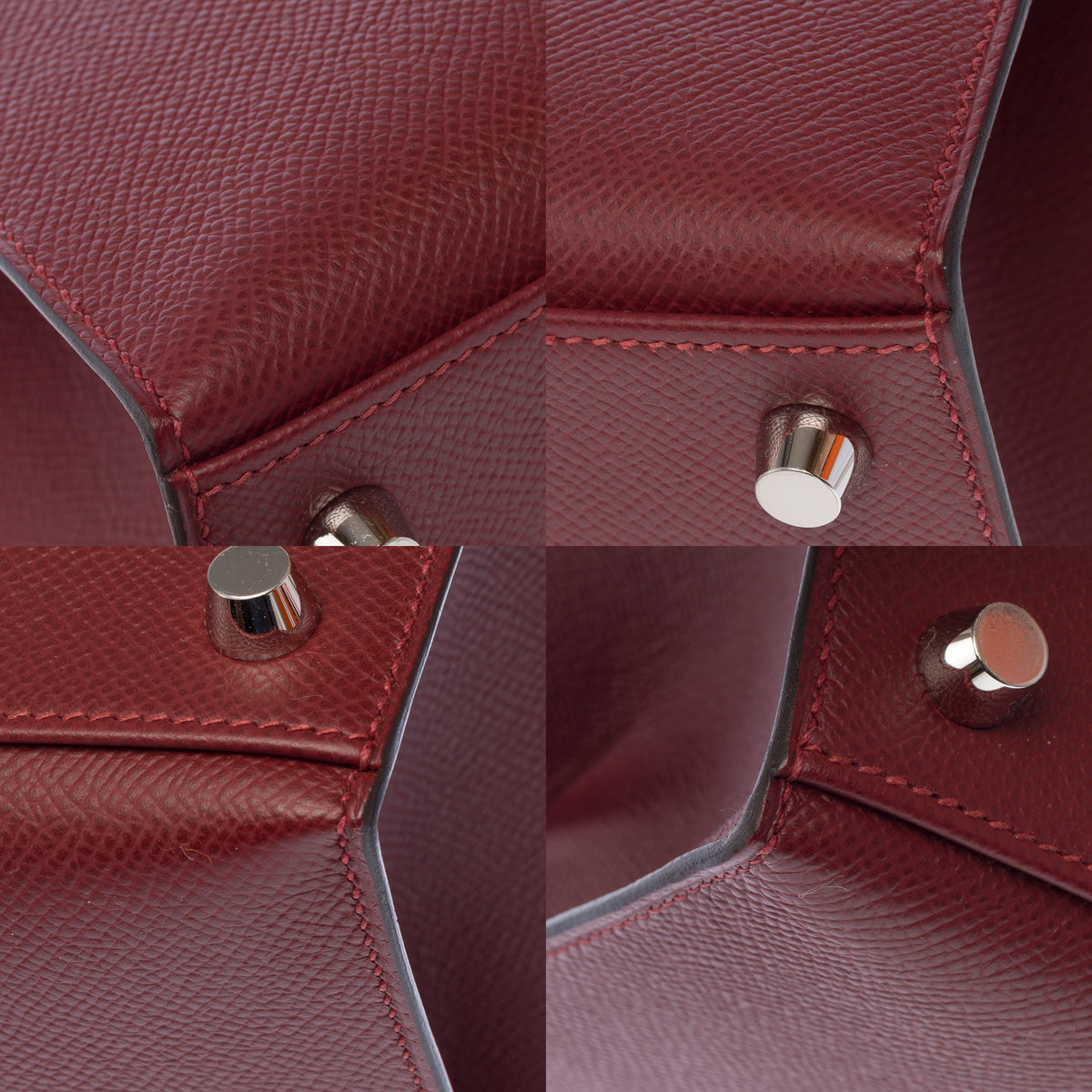 Sac HERMES Kelly 25 en Cuir Rouge - 103897