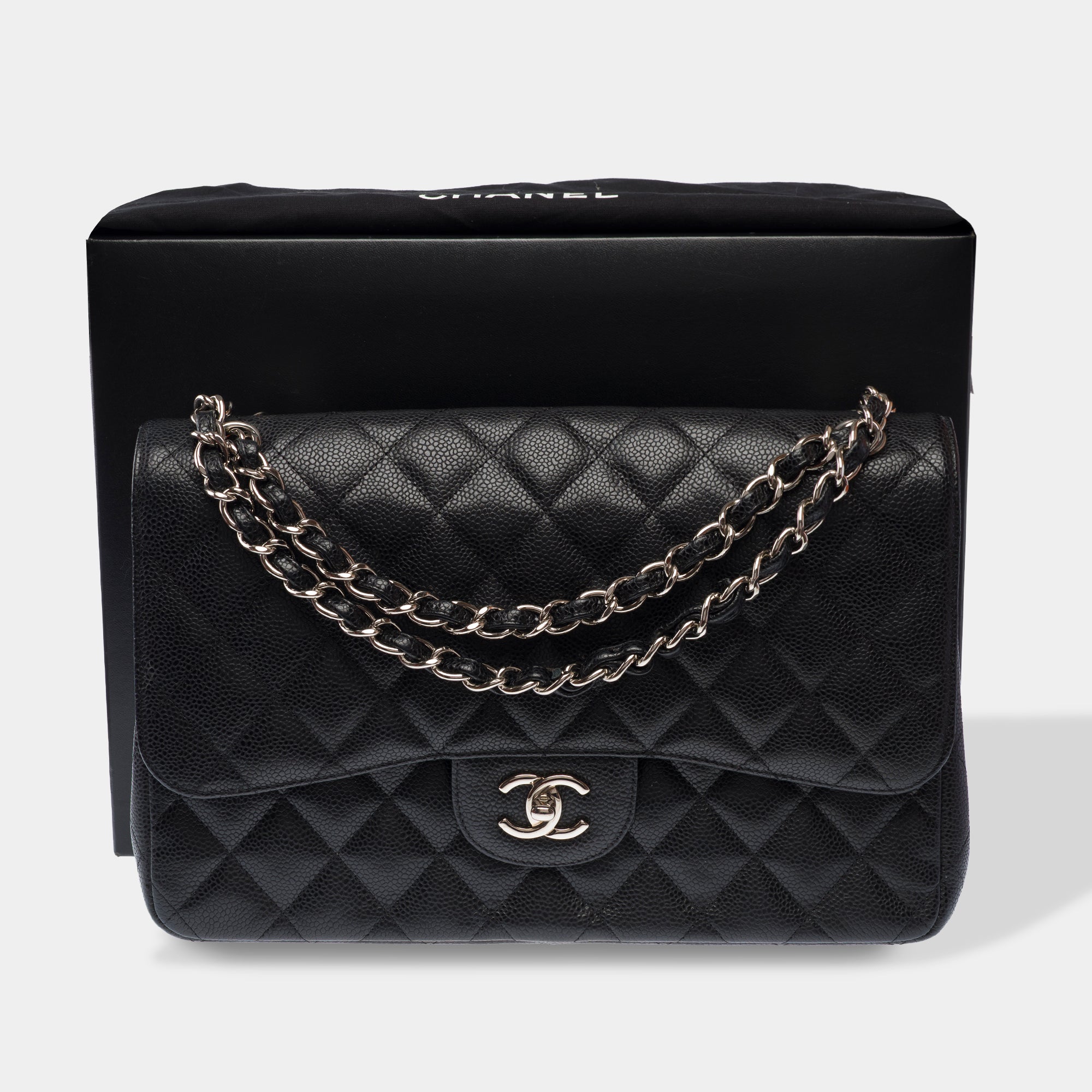 Sac CHANEL Timeless/Classique en Cuir Noir - 103637
