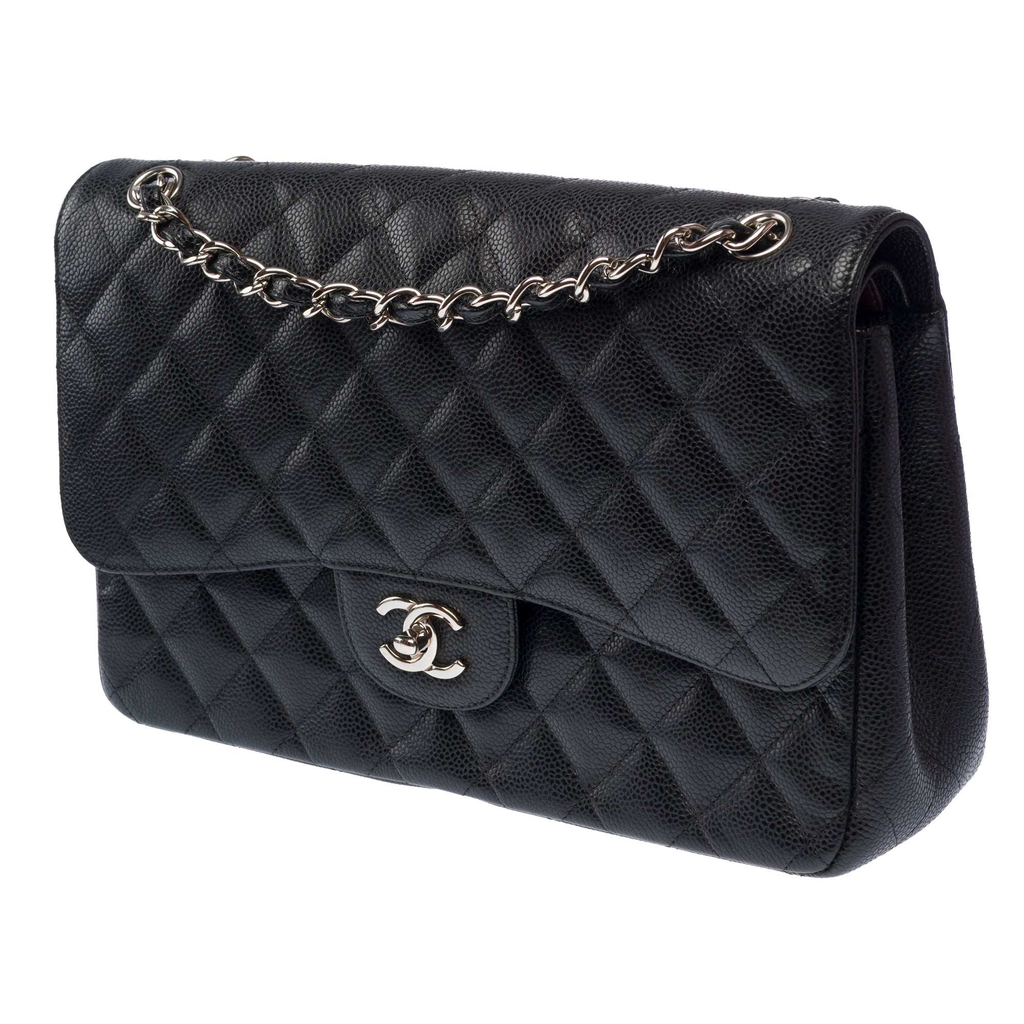 Sac CHANEL Timeless/Classique en Cuir Noir - 103637