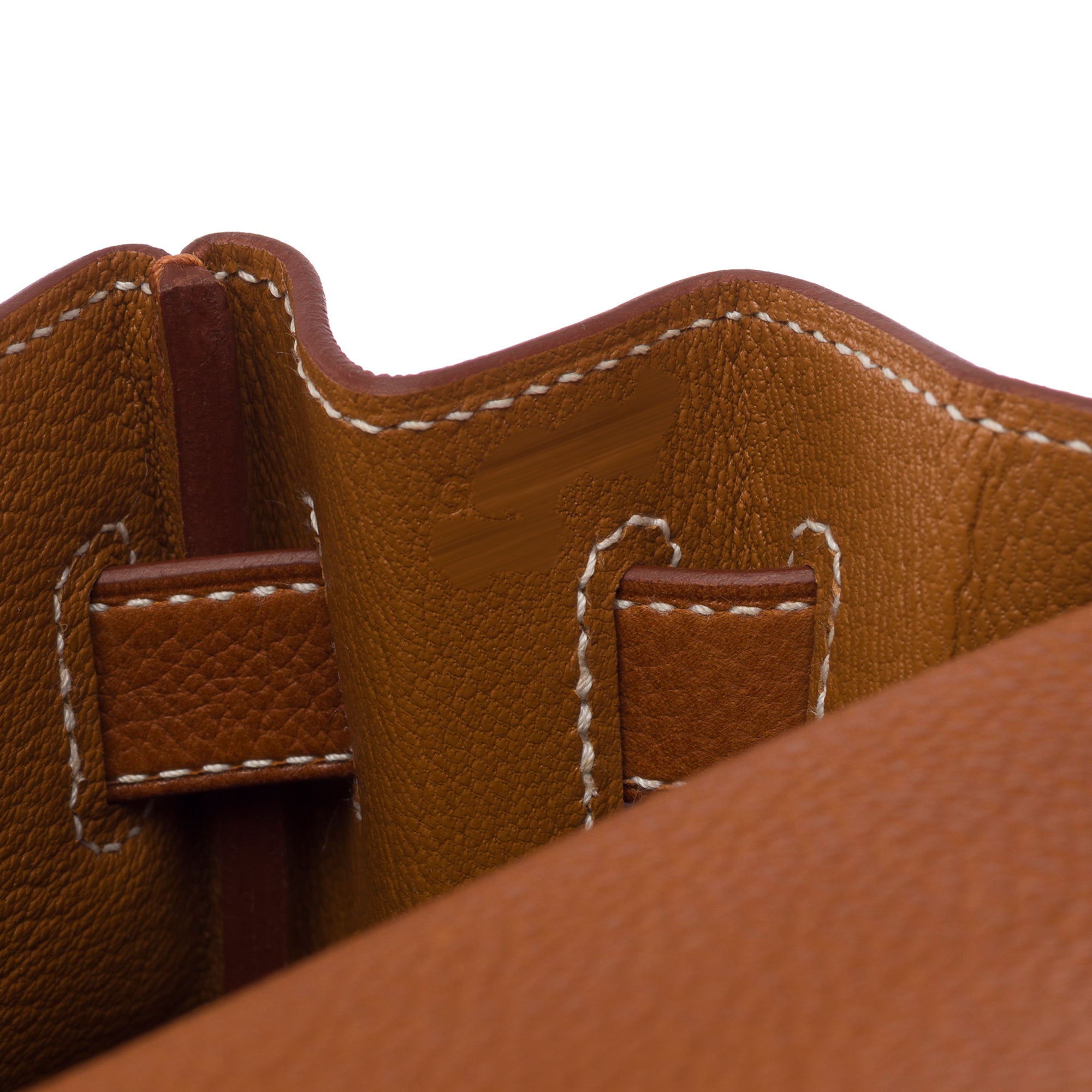 Sac HERMES Kelly 32 en Cuir Doré - 103915