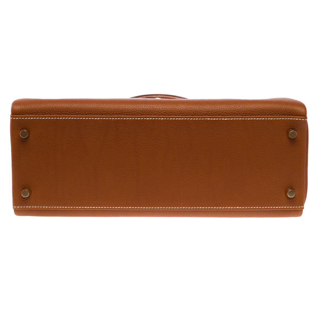 Sac HERMES Kelly 32 en Cuir Doré - 103915