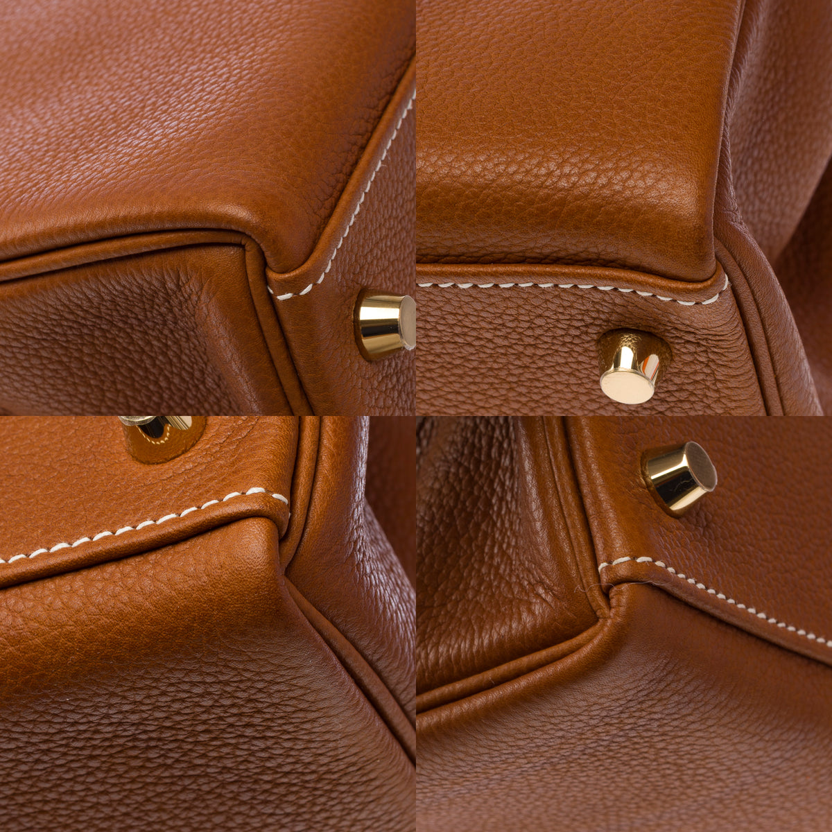 Sac HERMES Kelly 32 en Cuir Doré - 103915