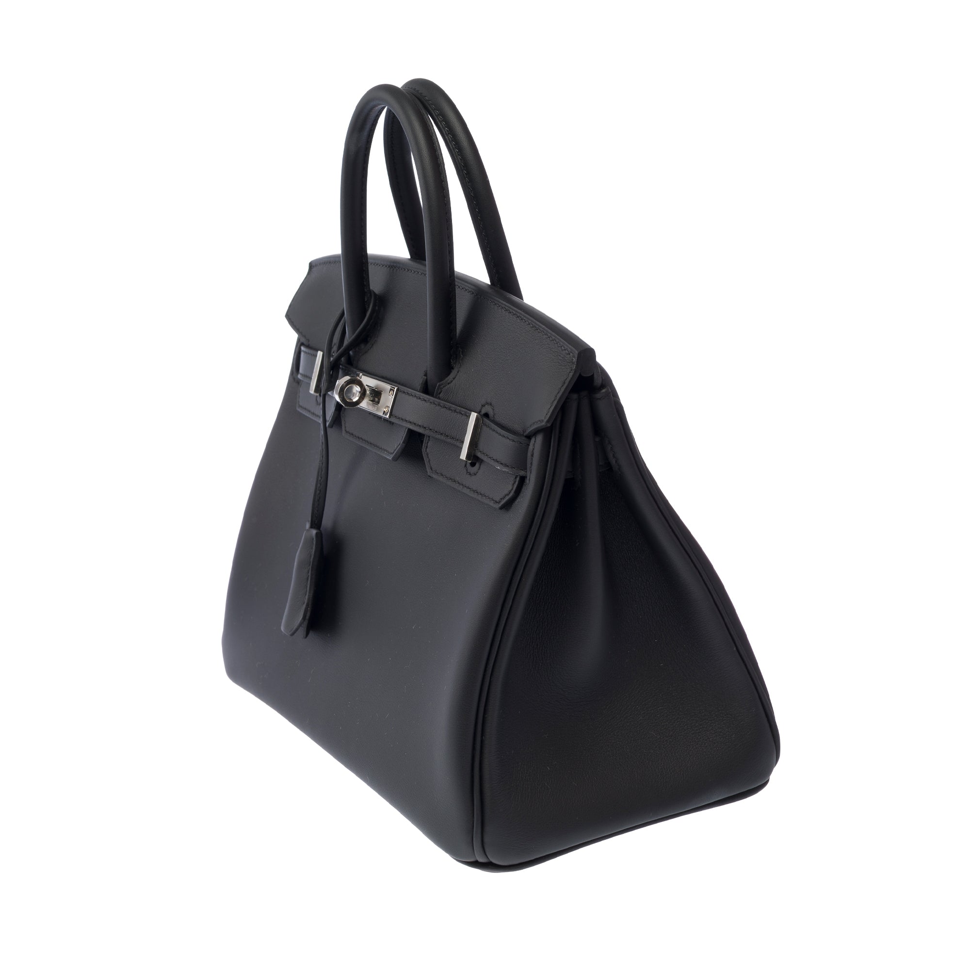 Sac HERMES Birkin 25 en Cuir Noir - 103896
