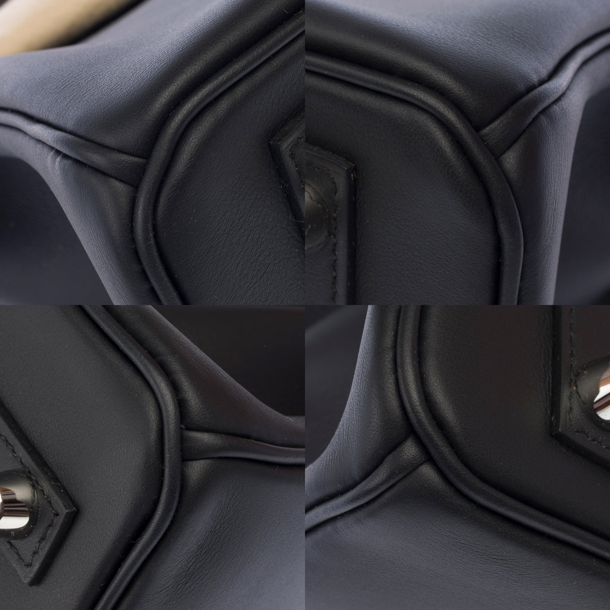 Sac HERMES Birkin 25 en Cuir Noir - 103896