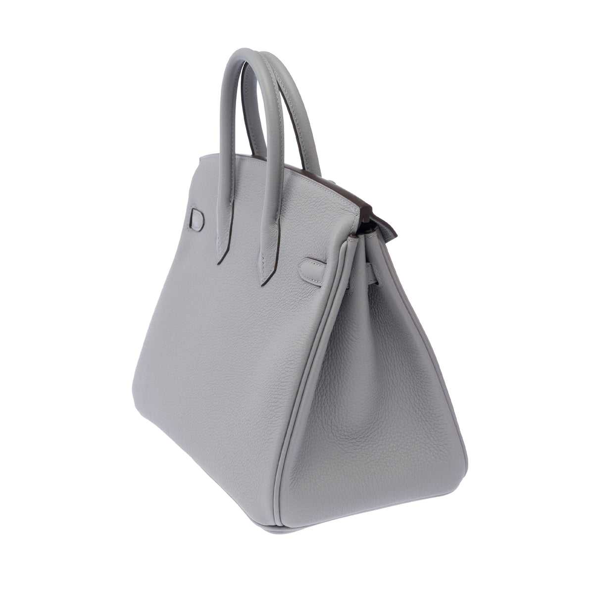 Sac HERMES Birkin 25 en Cuir Gris - 103898
