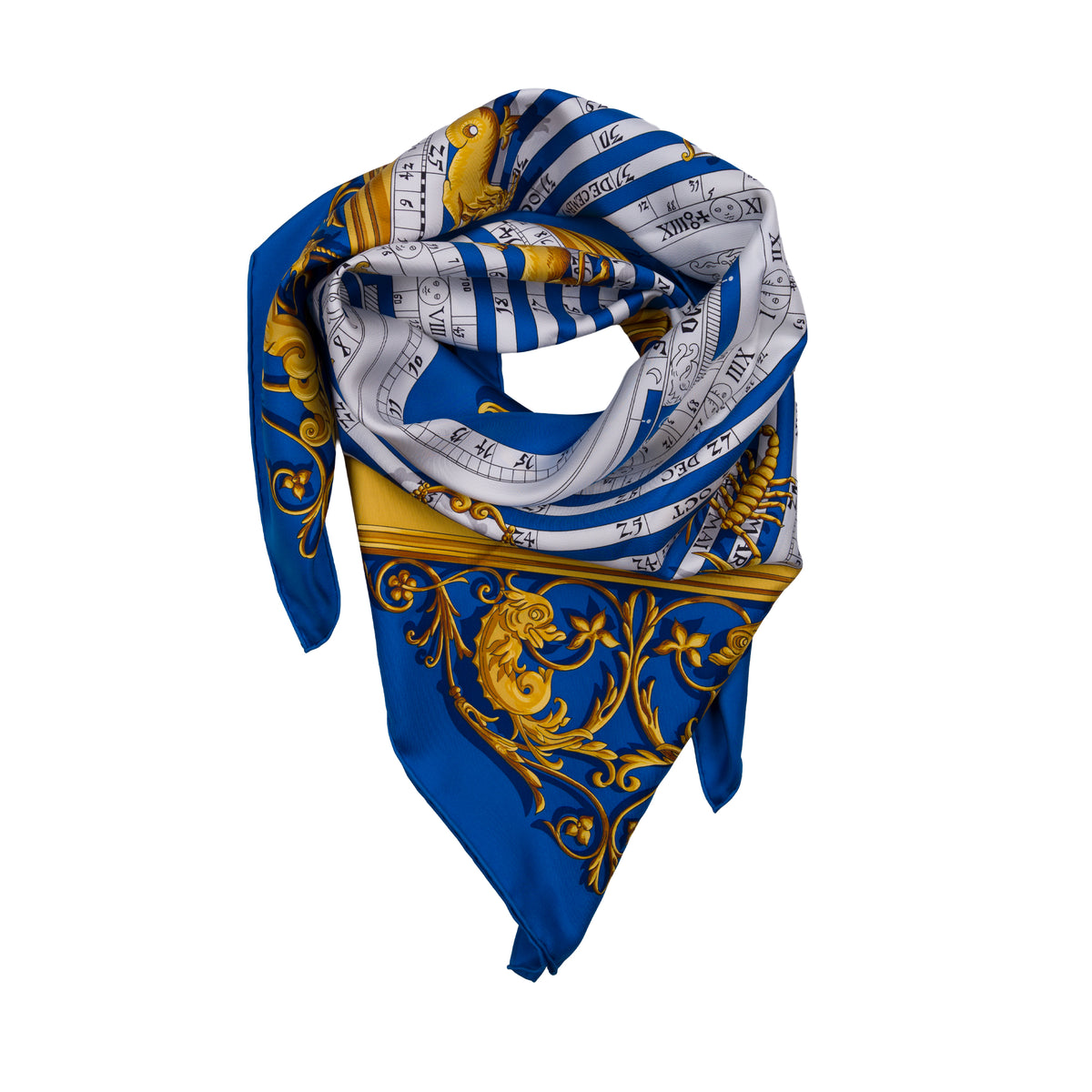 Accessoire HERMES en Soie Bleu - 103892
