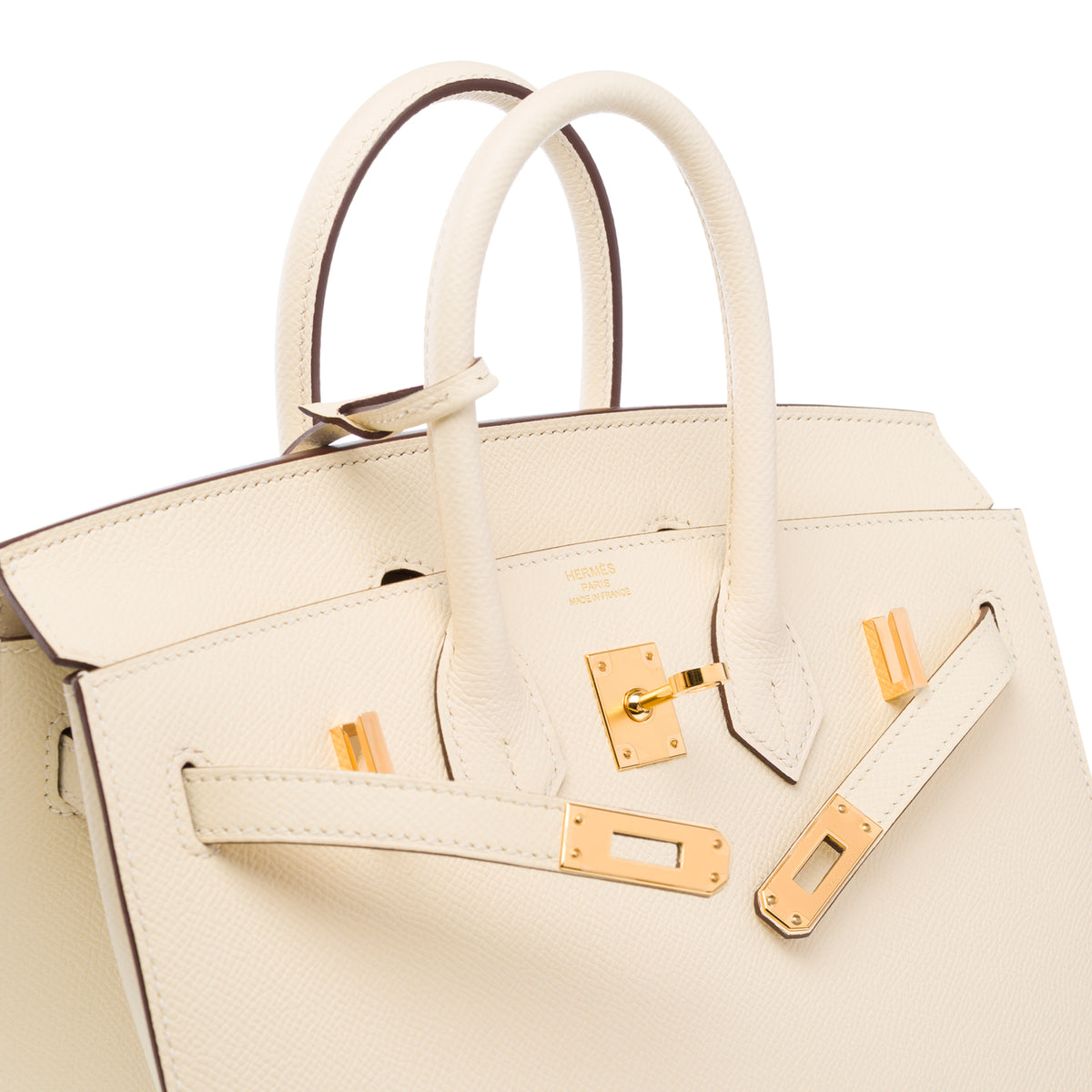 HERMES Birkin 25 bag in Beige Leather - 102827