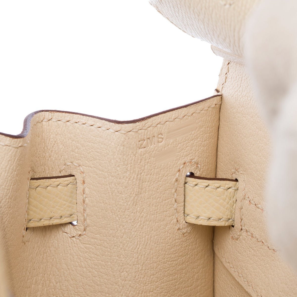 HERMES Birkin 25 bag in Beige Leather - 102827