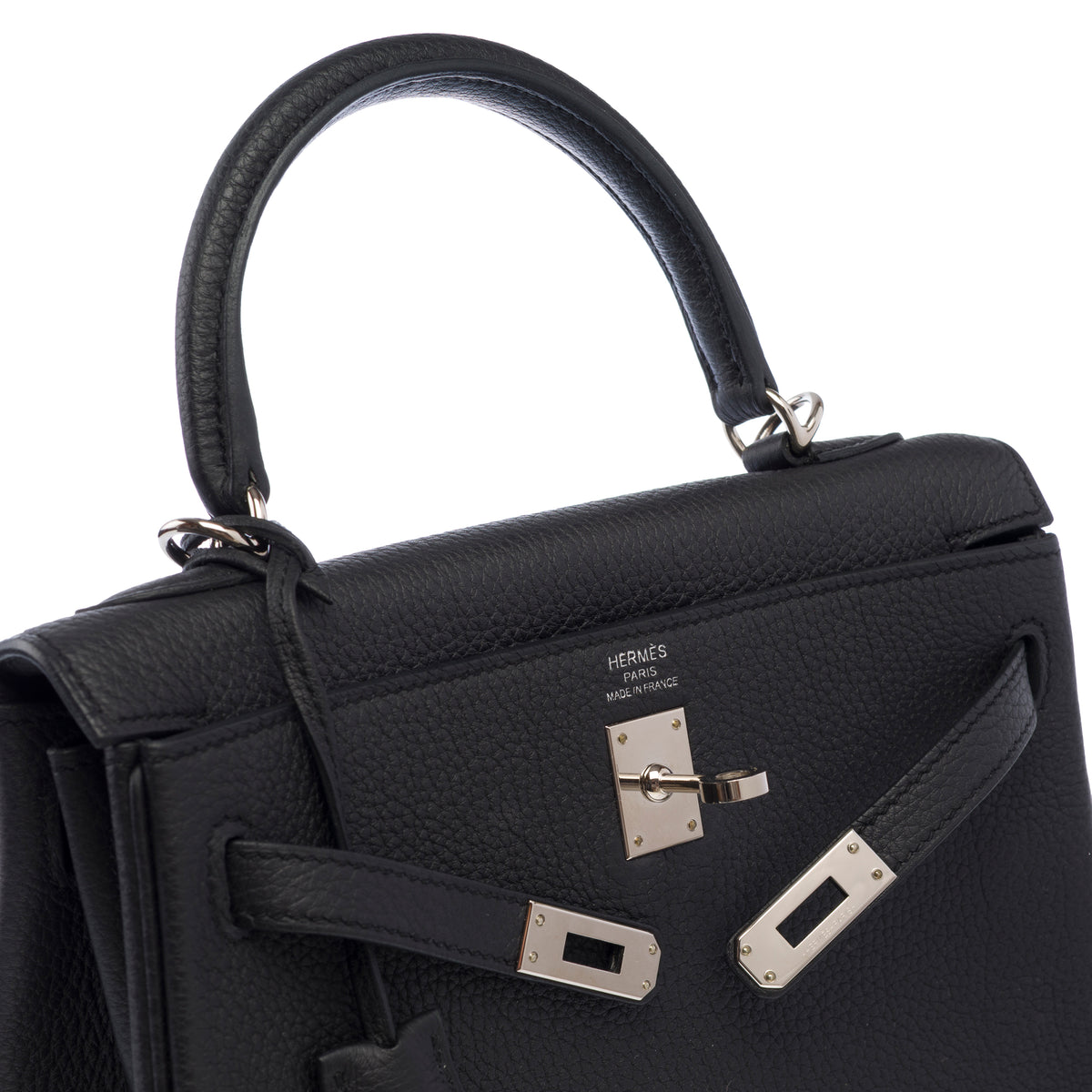 Sac HERMES Kelly 25 en Cuir Noir - 103924