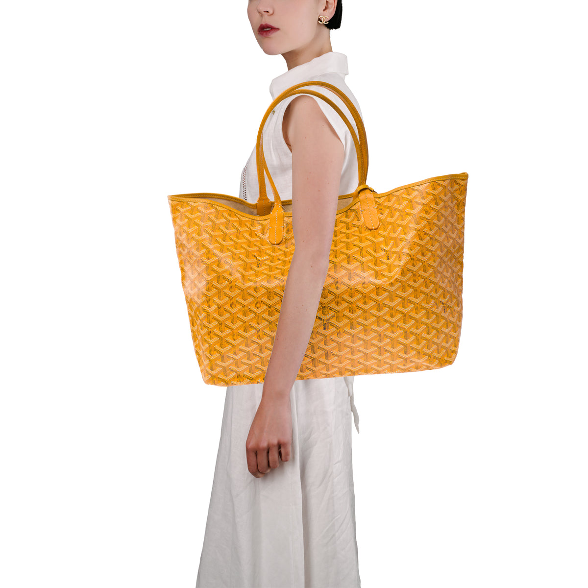 Sac GOYARD Saint-Louis en Toile Jaune - 103927