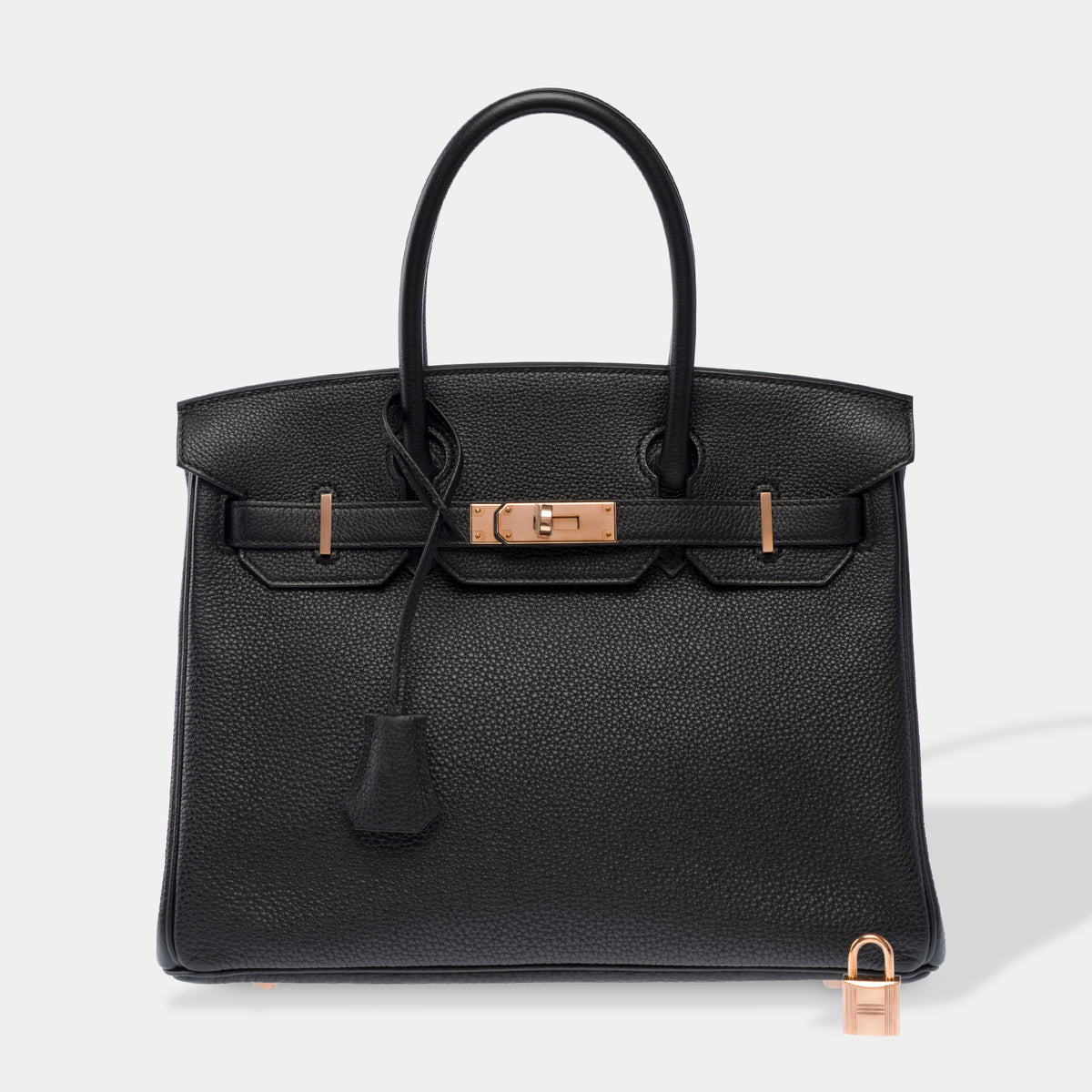 HERMES Birkin 30 Bag in Black Leather - 103923