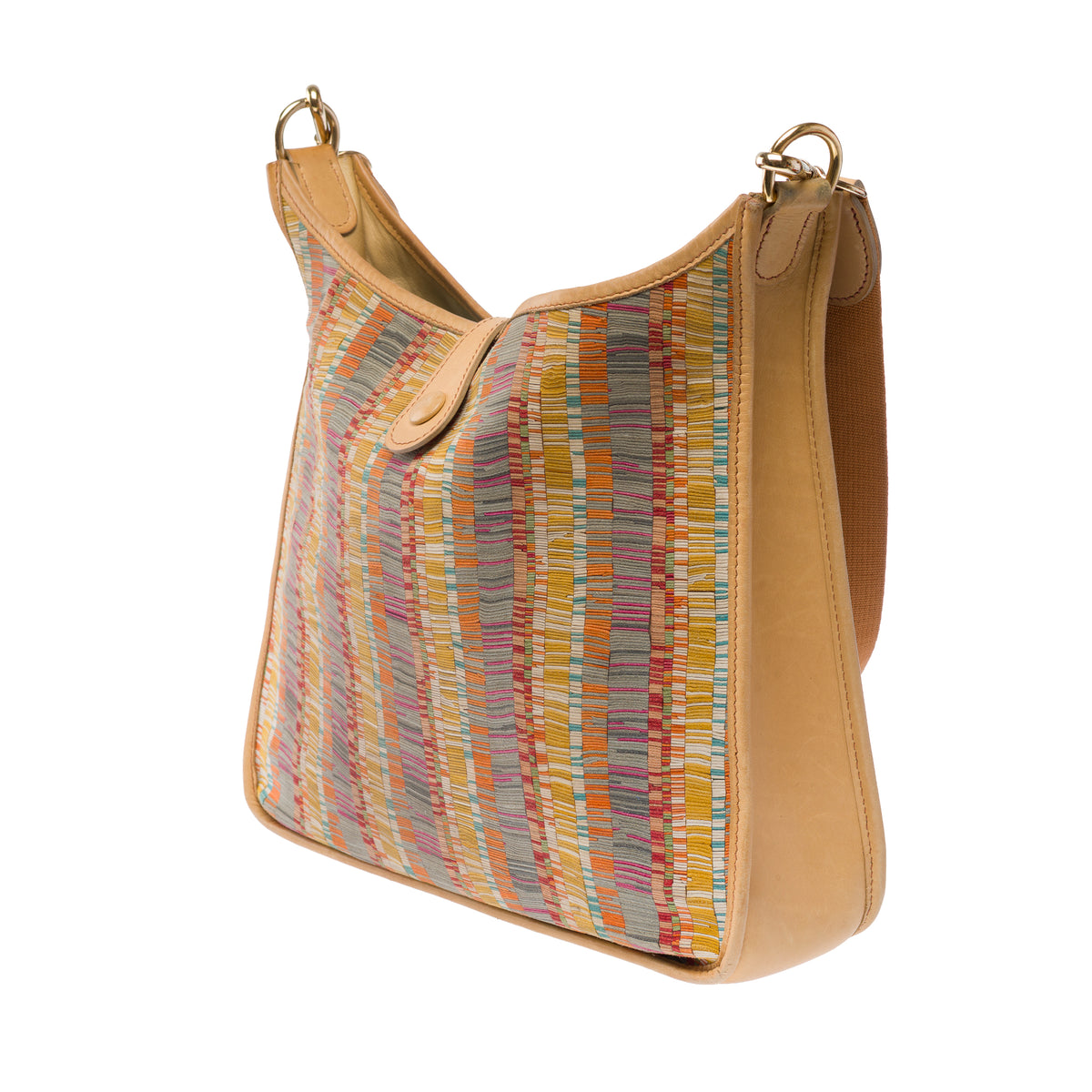 Sac HERMES Evelyne en Toile Beige - 103925