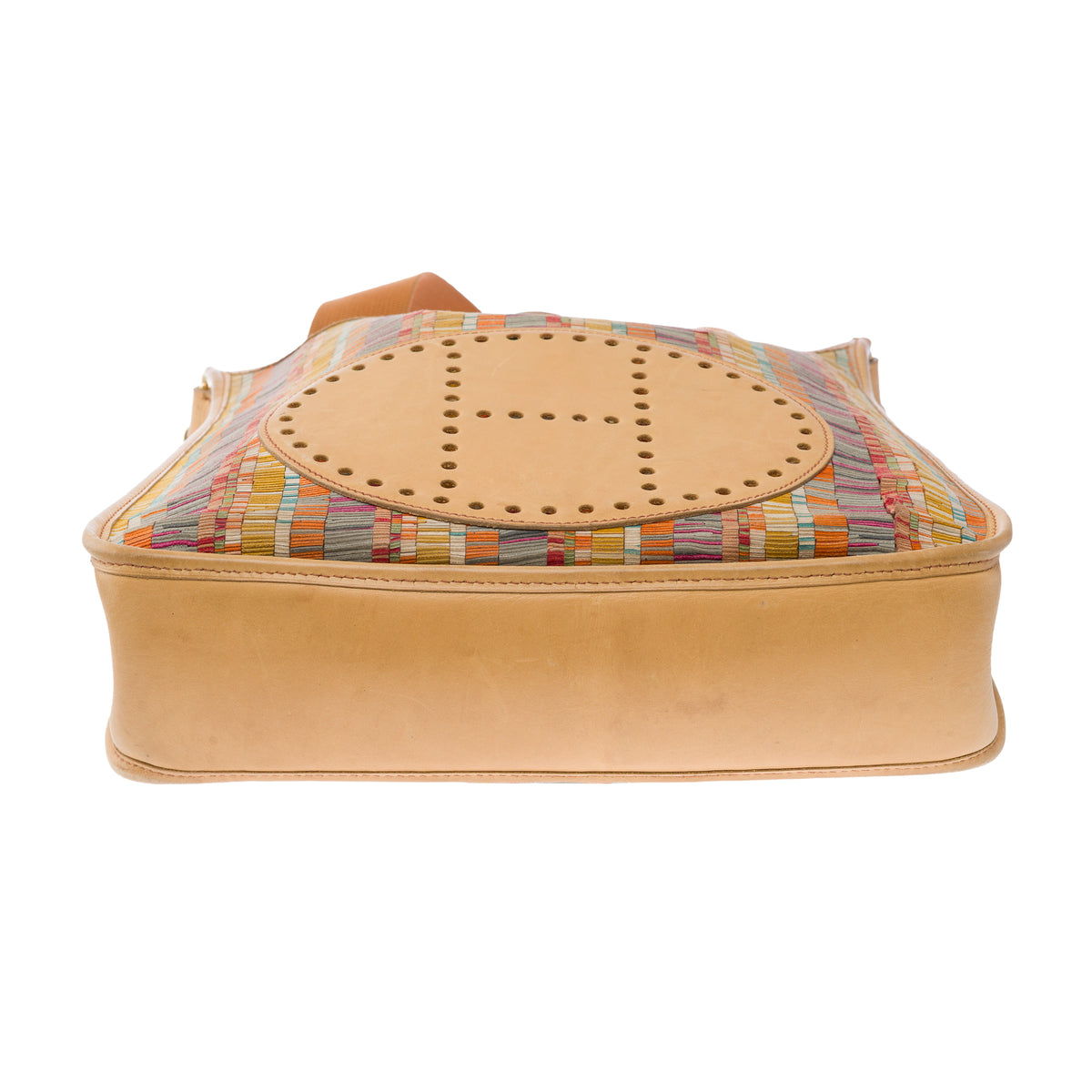 Sac HERMES Evelyne en Toile Beige - 103925