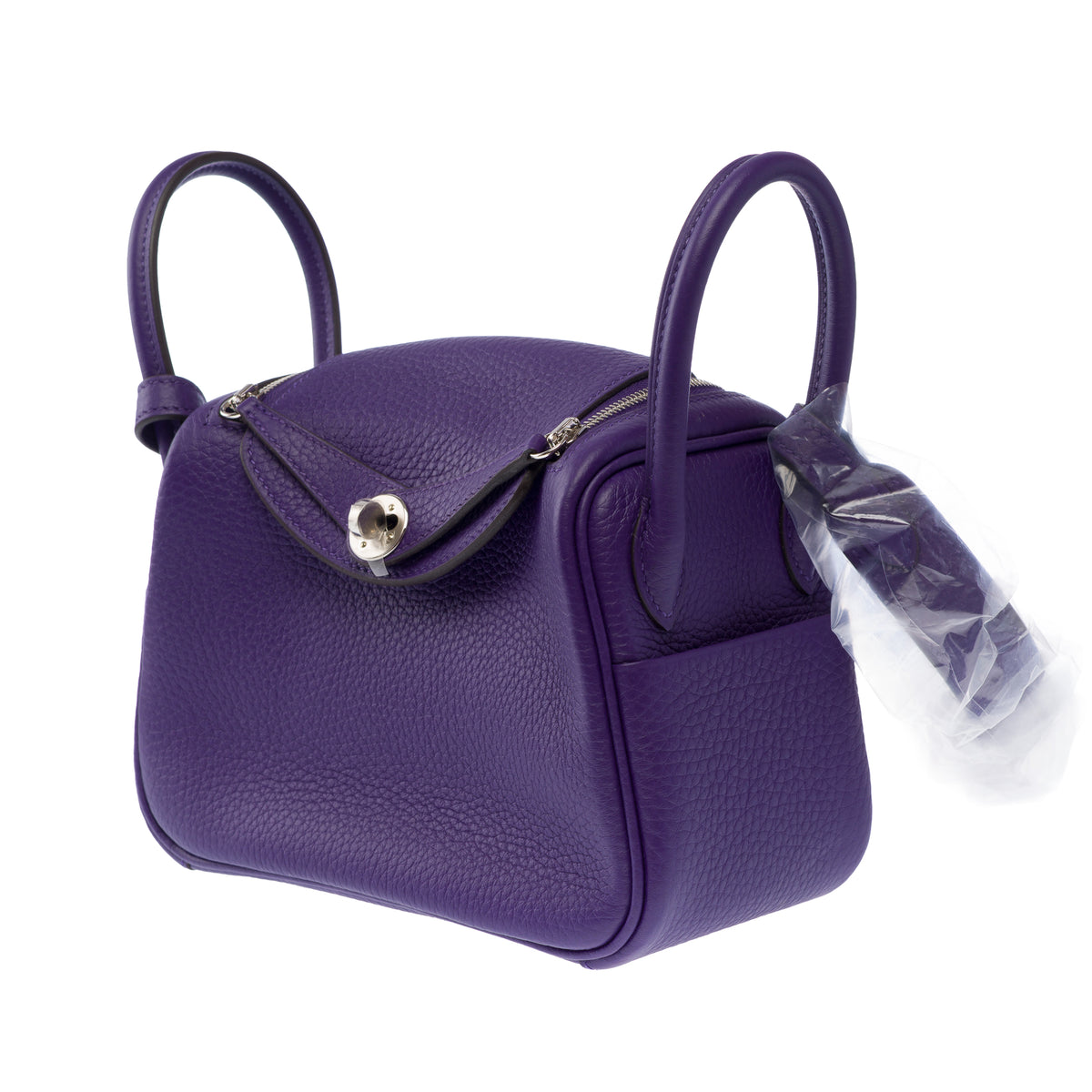 Sac HERMES Lindy en Cuir Violet - 103922
