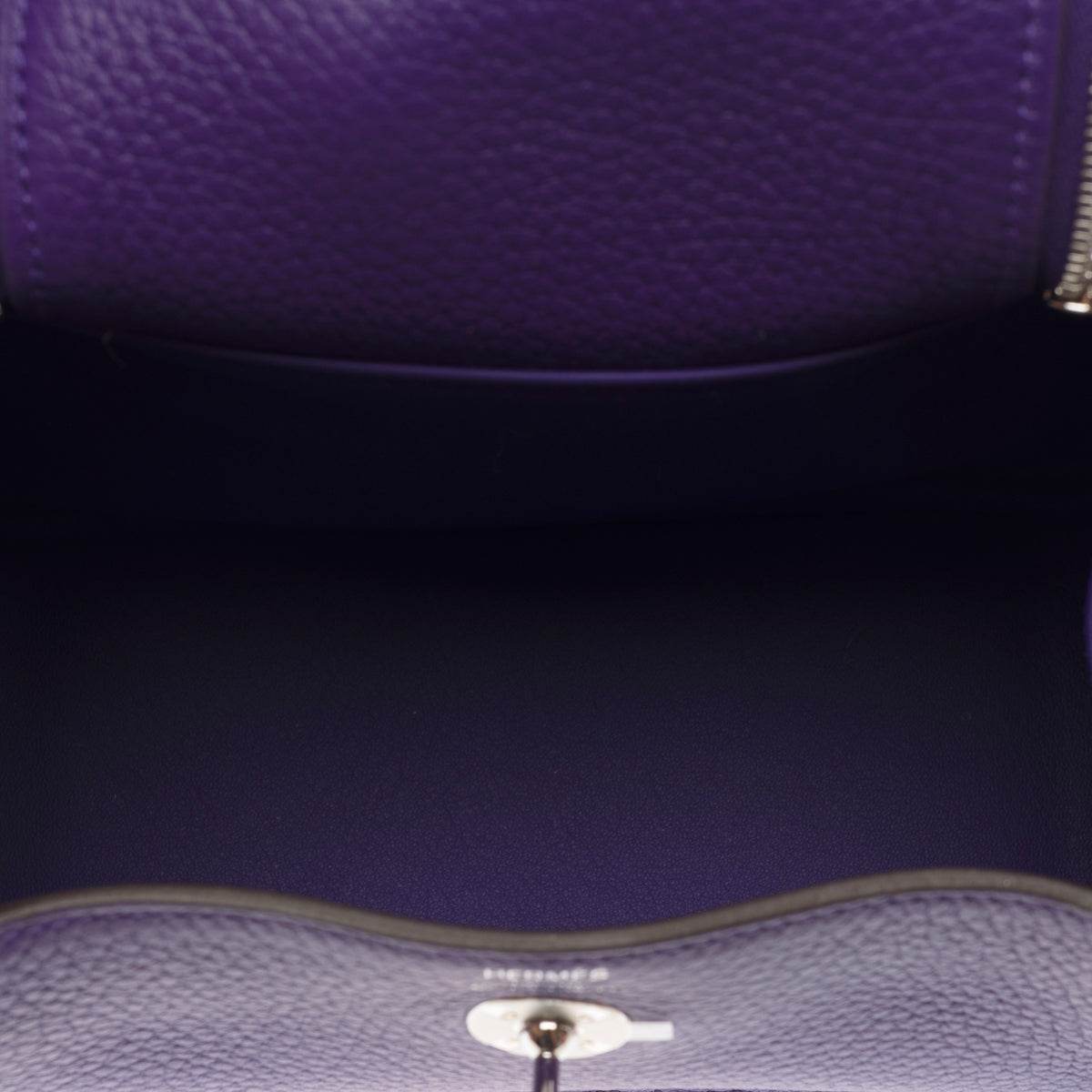 Sac HERMES Lindy en Cuir Violet - 103922