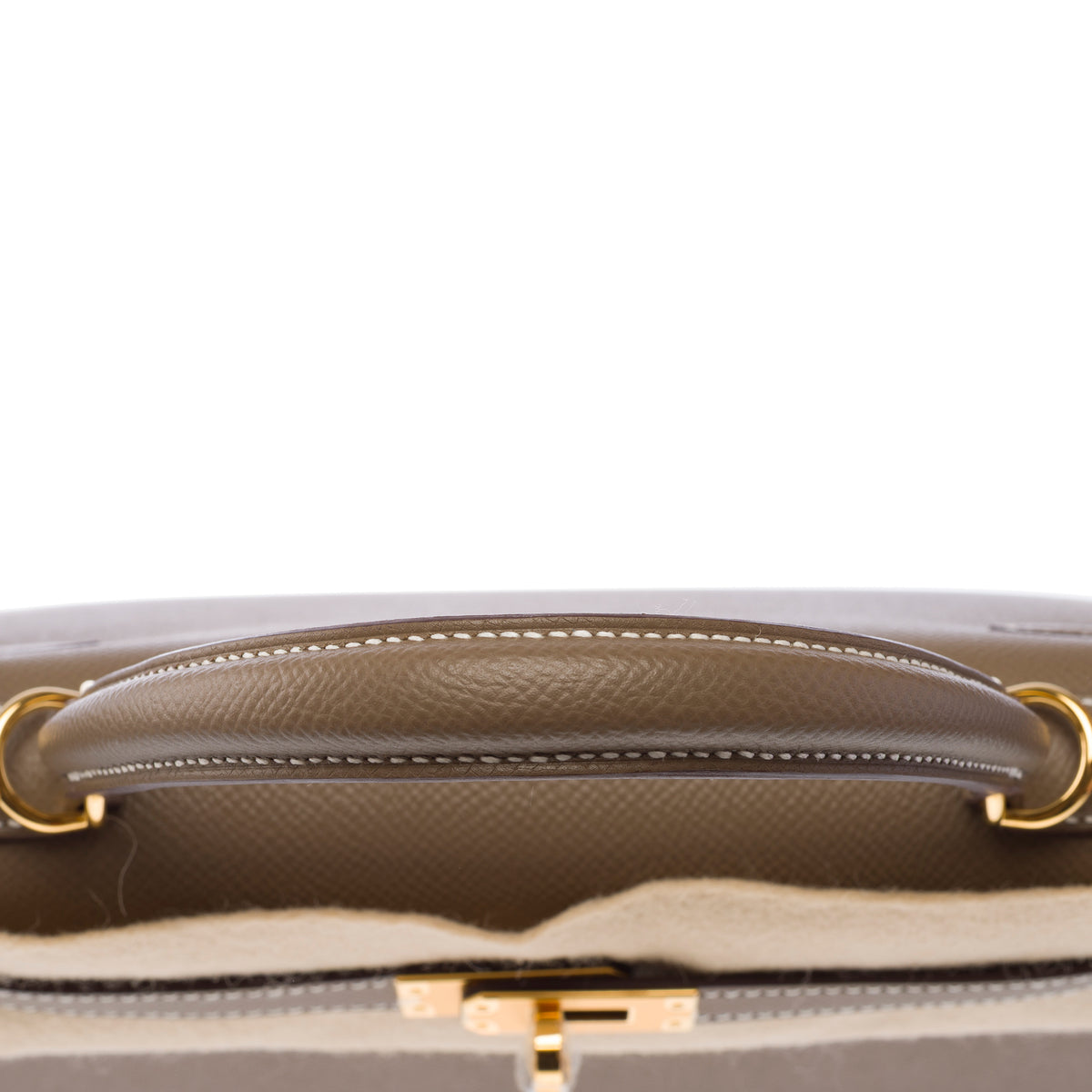 Sac HERMES Kelly 25 en Cuir Étoupe - 103939