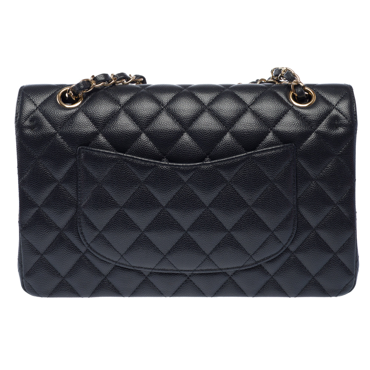 Sac CHANEL Timeless/Classique en Cuir Bleu Marine - 103954