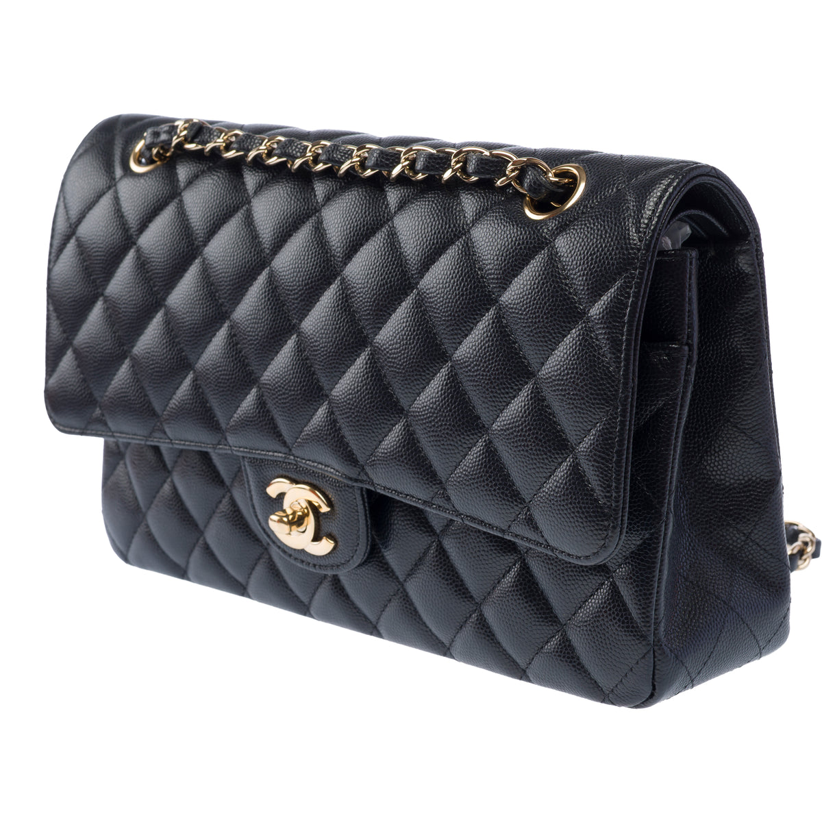 Sac CHANEL Timeless/Classique en Cuir Bleu Marine - 103954