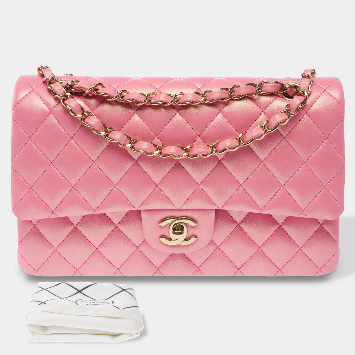 Sac CHANEL Timeless/Classique en Cuir Rose - 103968