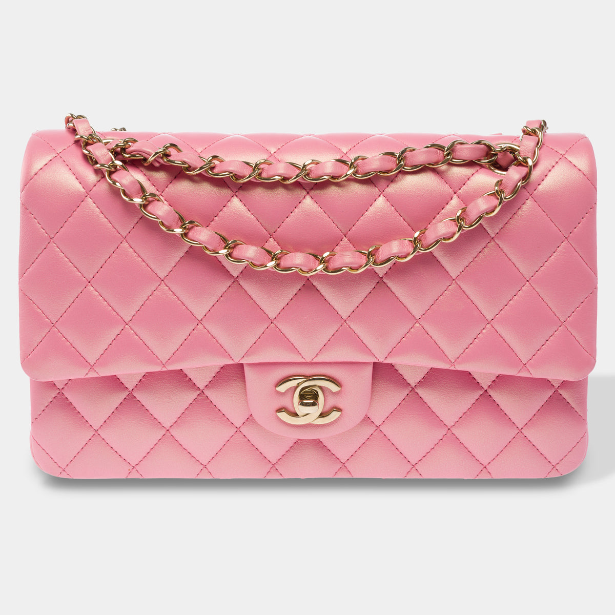 Sac CHANEL Timeless/Classique en Cuir Rose - 103968