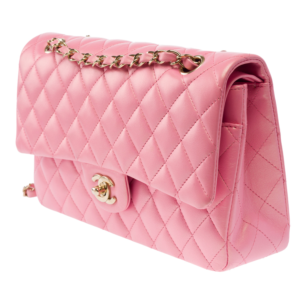 Sac CHANEL Timeless/Classique en Cuir Rose - 103968